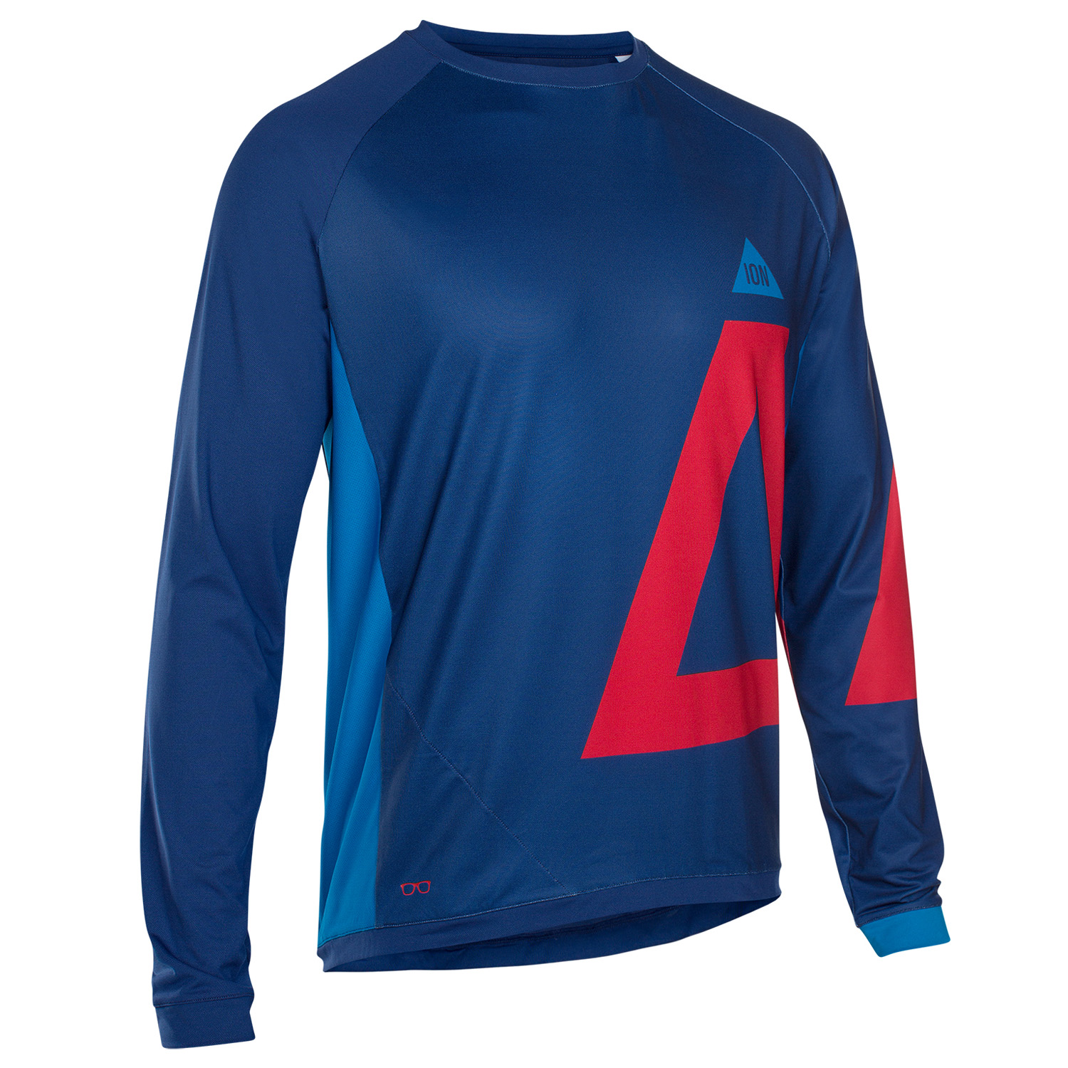 ION Maillot VTT Manches Longues Traze Amp Abyss Blue