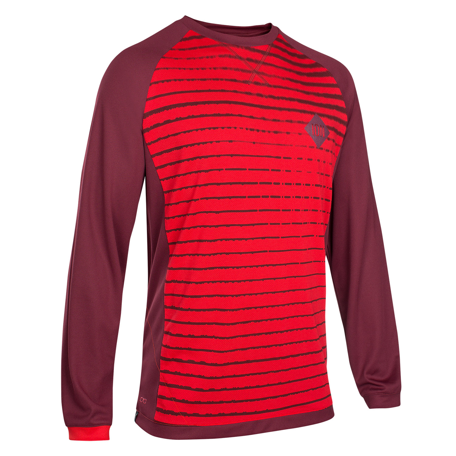 ION Freeride Jersey Scrub Amp Combat Red