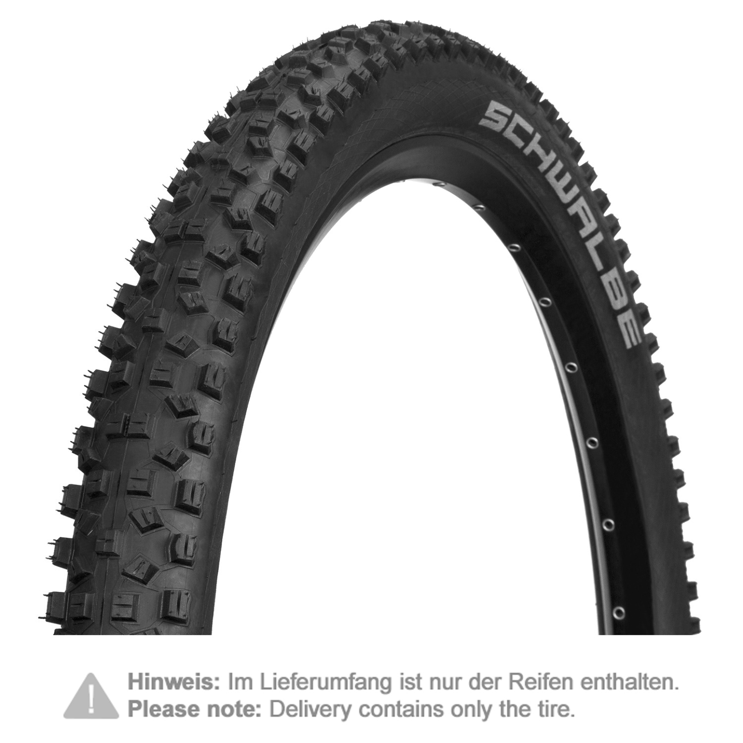 Schwalbe MTB Tire Hans Dampf HS 426 Black, 26 x 2.35 Inches, Evo, SnakeSkin, Tubeless Easy, PaceStar, Foldable