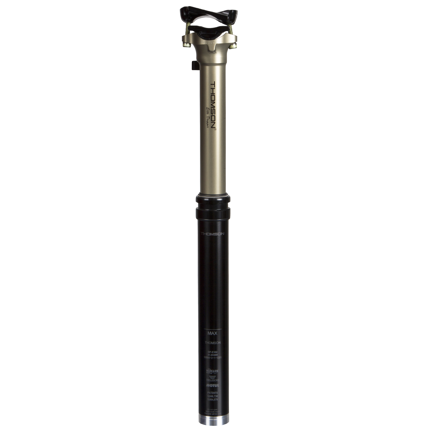 Thomson Dropper Black, Aluminium, 31.6 mm, 350 mm, Lift 125 mm