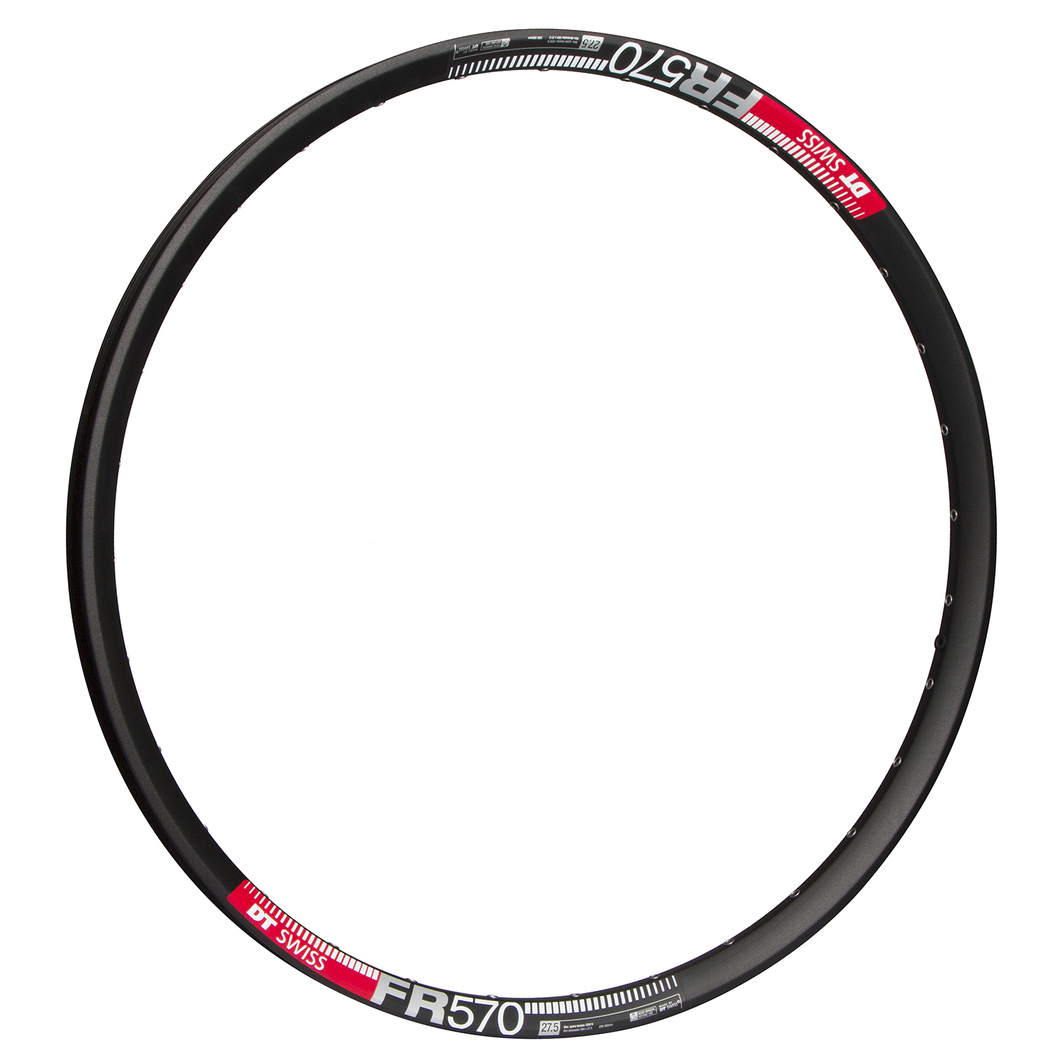 DT Swiss Jante MTB FR 570 Black, 27.5 Inches, Tubeless Ready