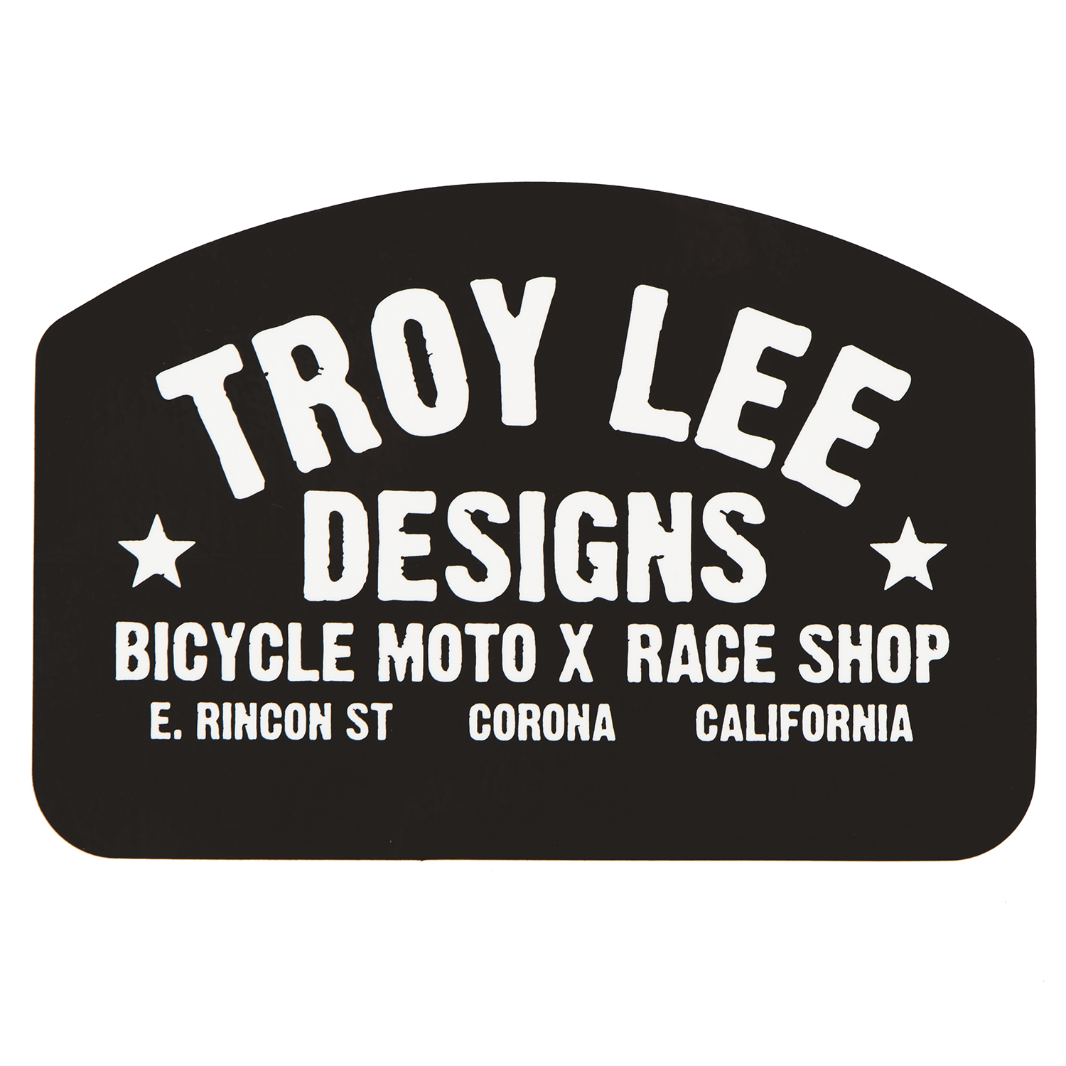 Troy Lee Designs Adesivi Race Shop Black/White - 6.5 inches