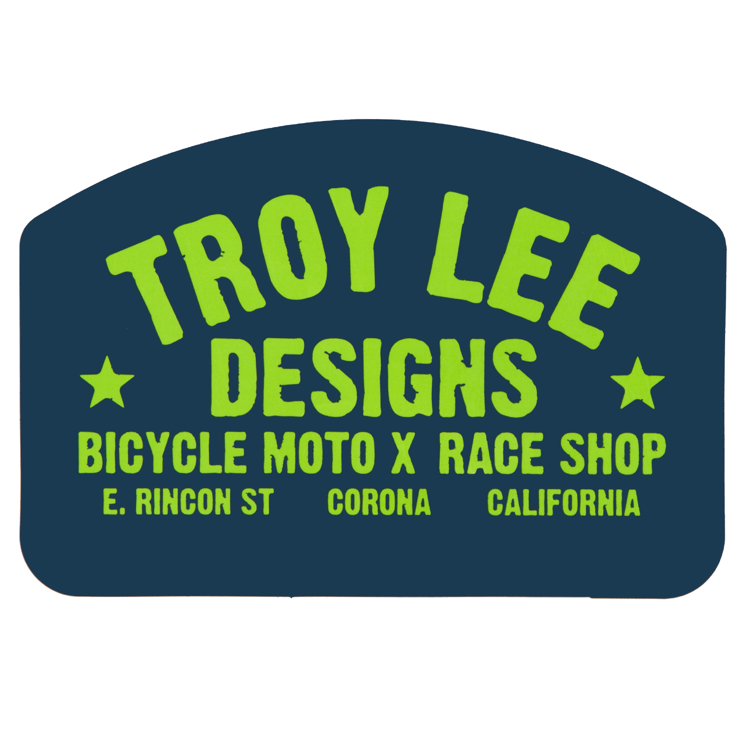 Troy Lee Designs Autocollants Race Shop Bleu/Vert - 16.5 cm