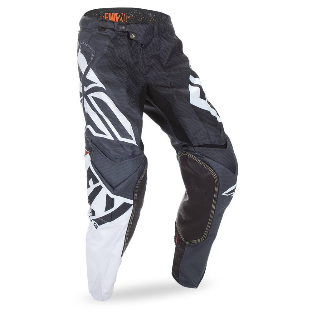 Fly Racing MX Pants Evolution 2.0 Black/White/Orange
