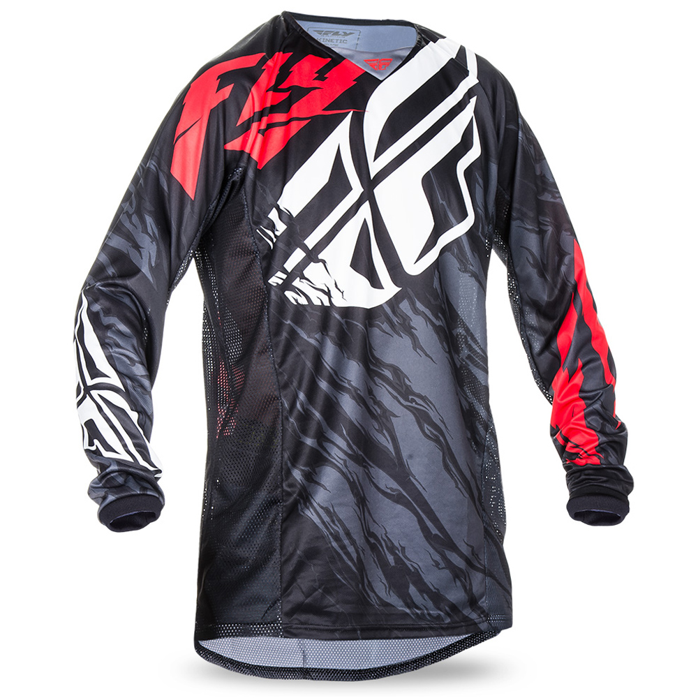 Fly Racing Maglia MX Kinetic Relapse Black/Red
