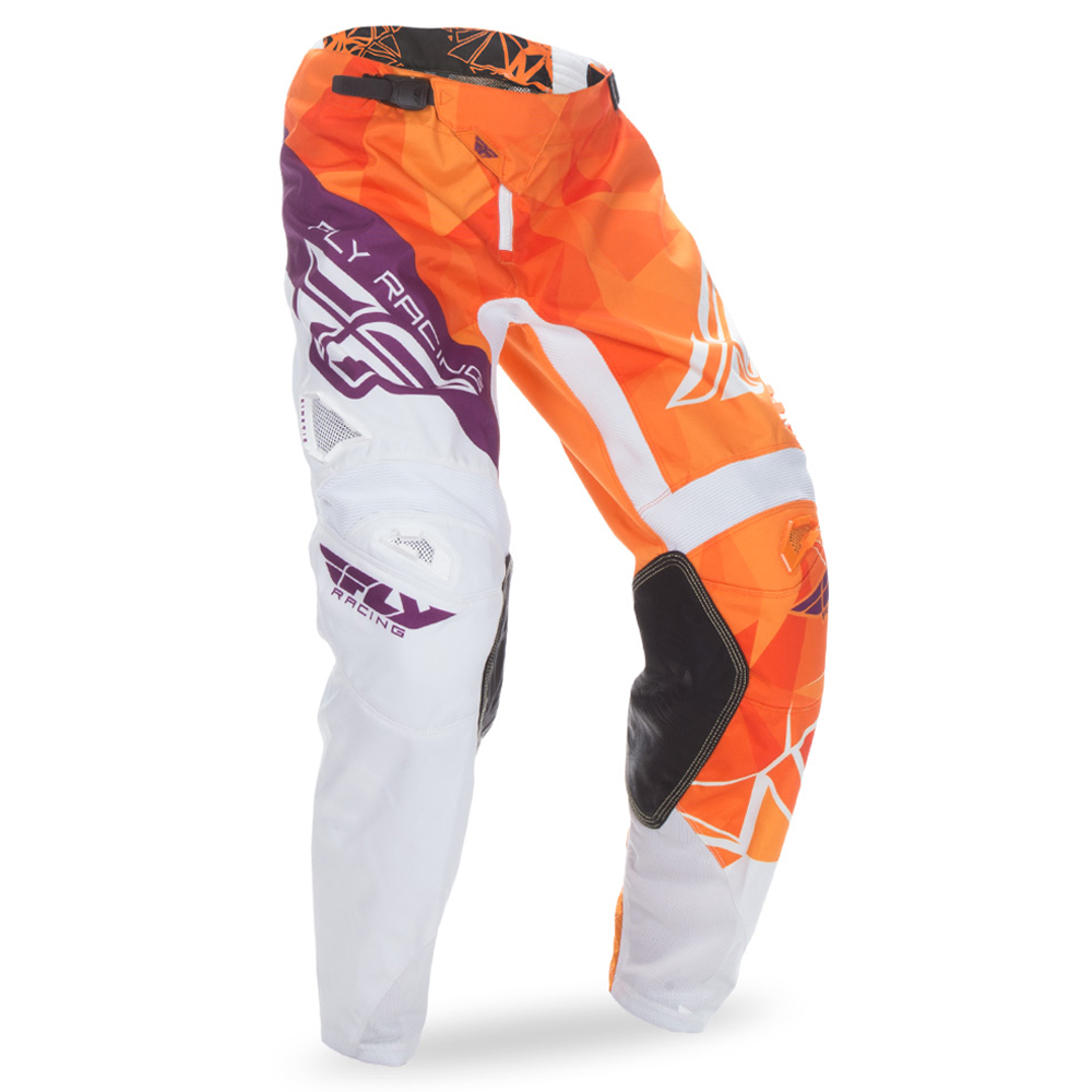 Fly Racing Pantaloni MX Kinetic Crux Arancione/Burgundy