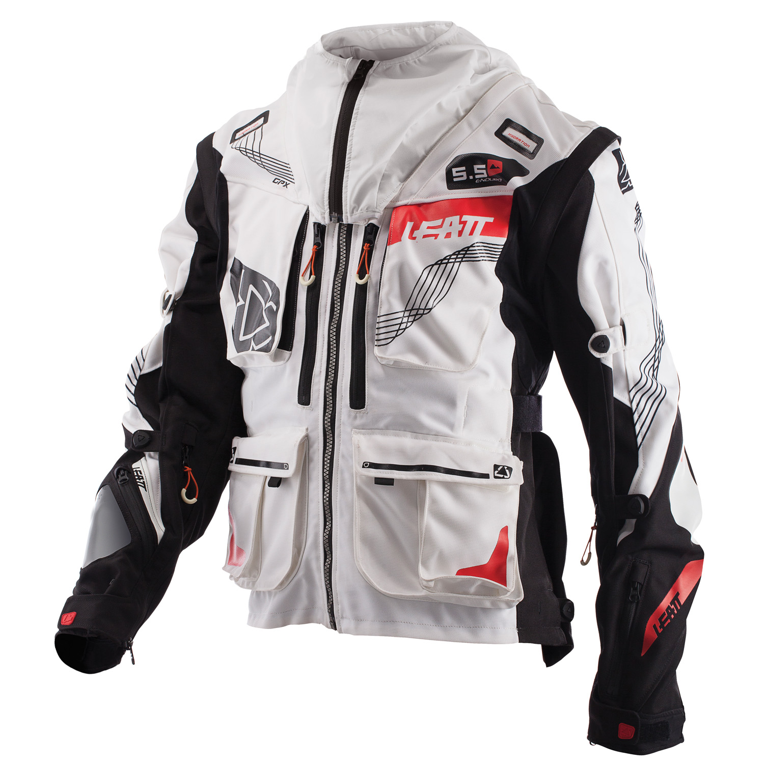 Leatt Jacket GPX 5.5 Enduro White/Black