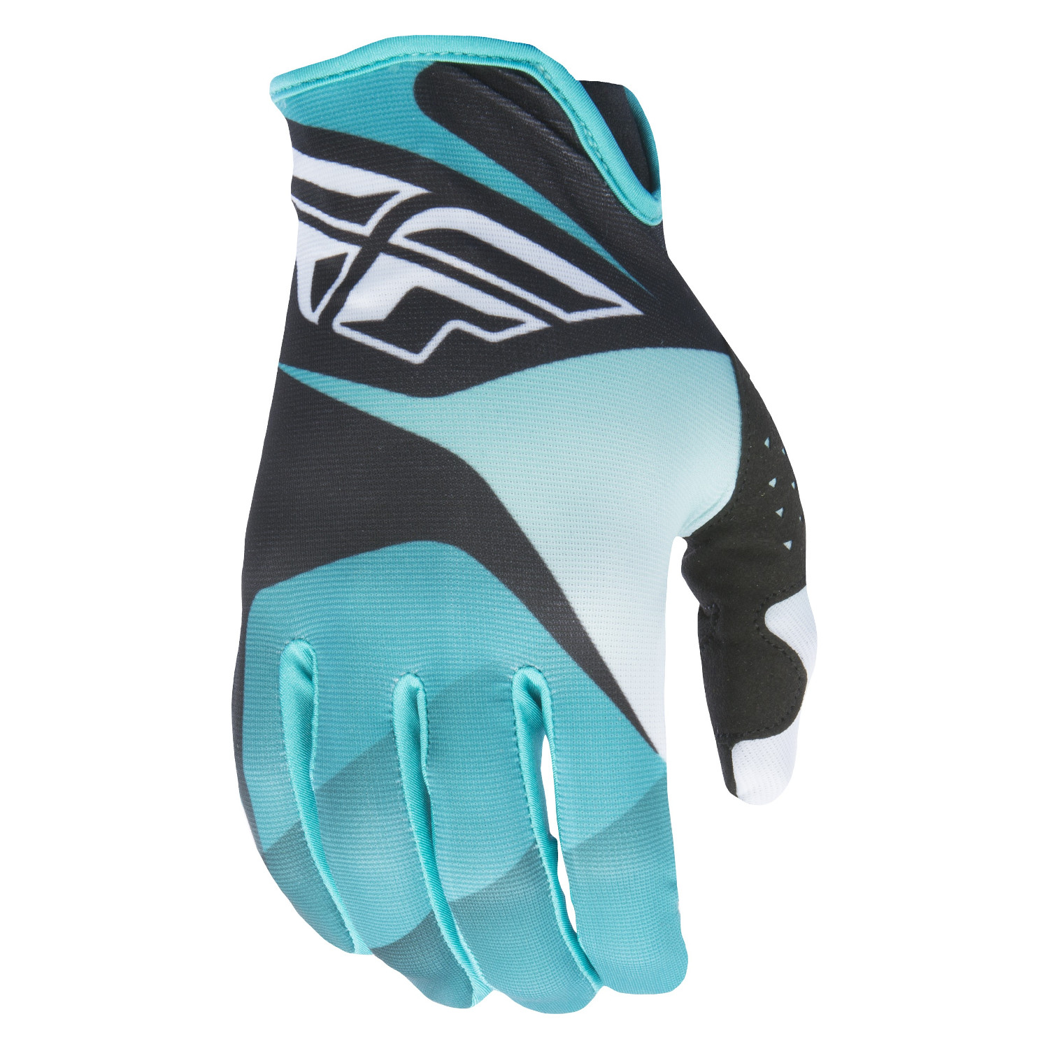 Fly Racing Gloves Lite Black/White/Teal