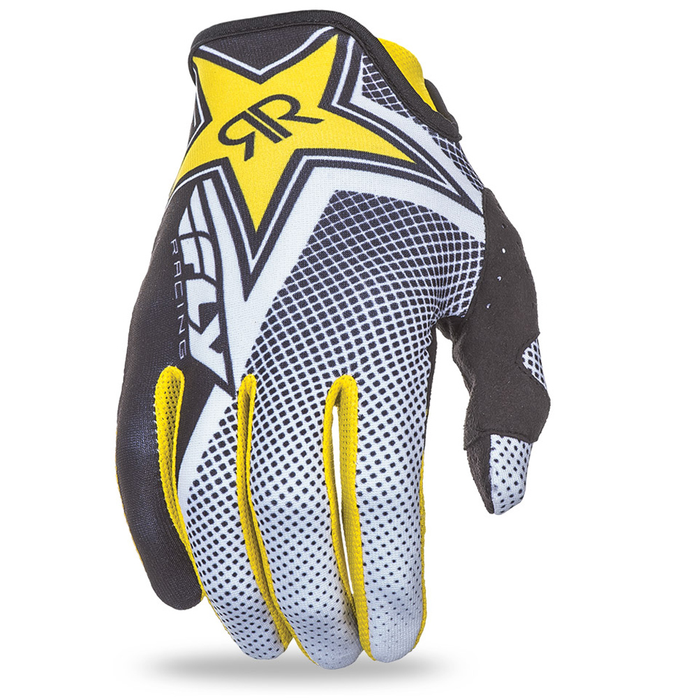 Fly Racing Gloves Lite Rockstar Red/Yellow