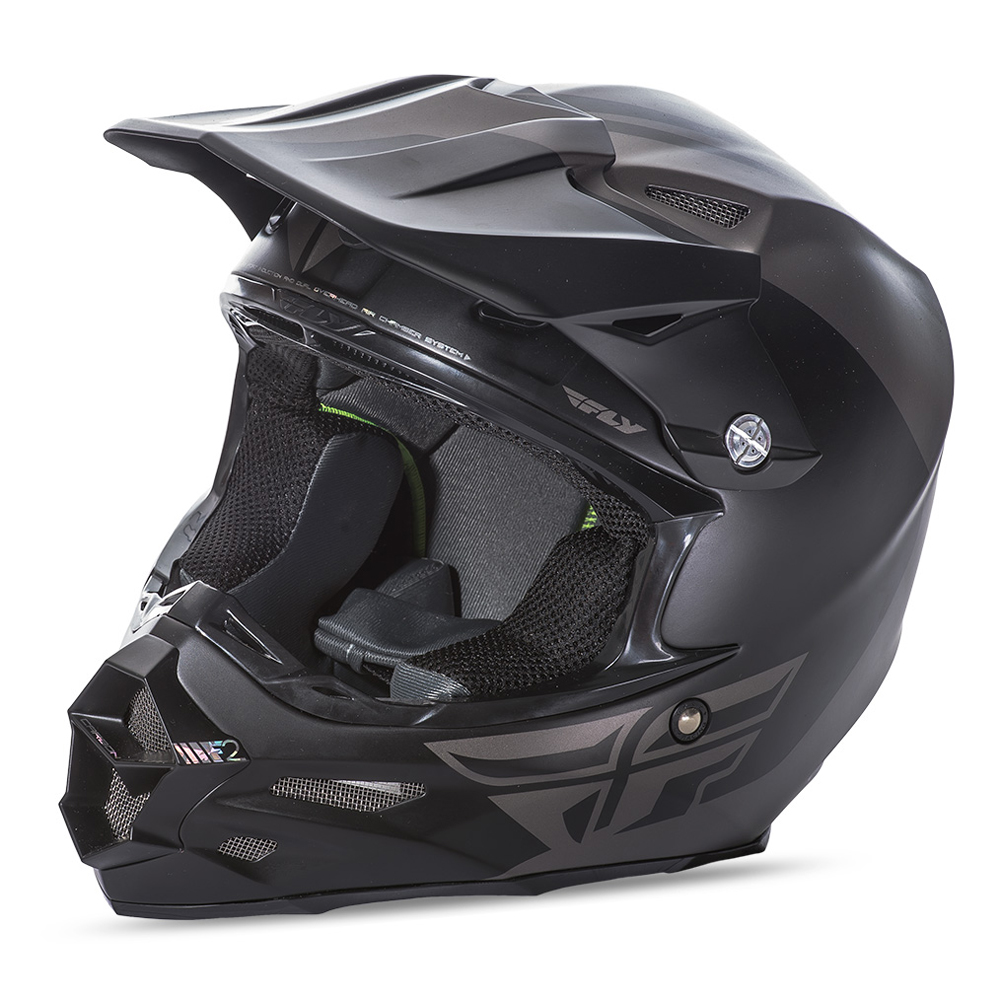 Fly Racing Casque MX F2 Carbon Pure - Matte Grey/Black