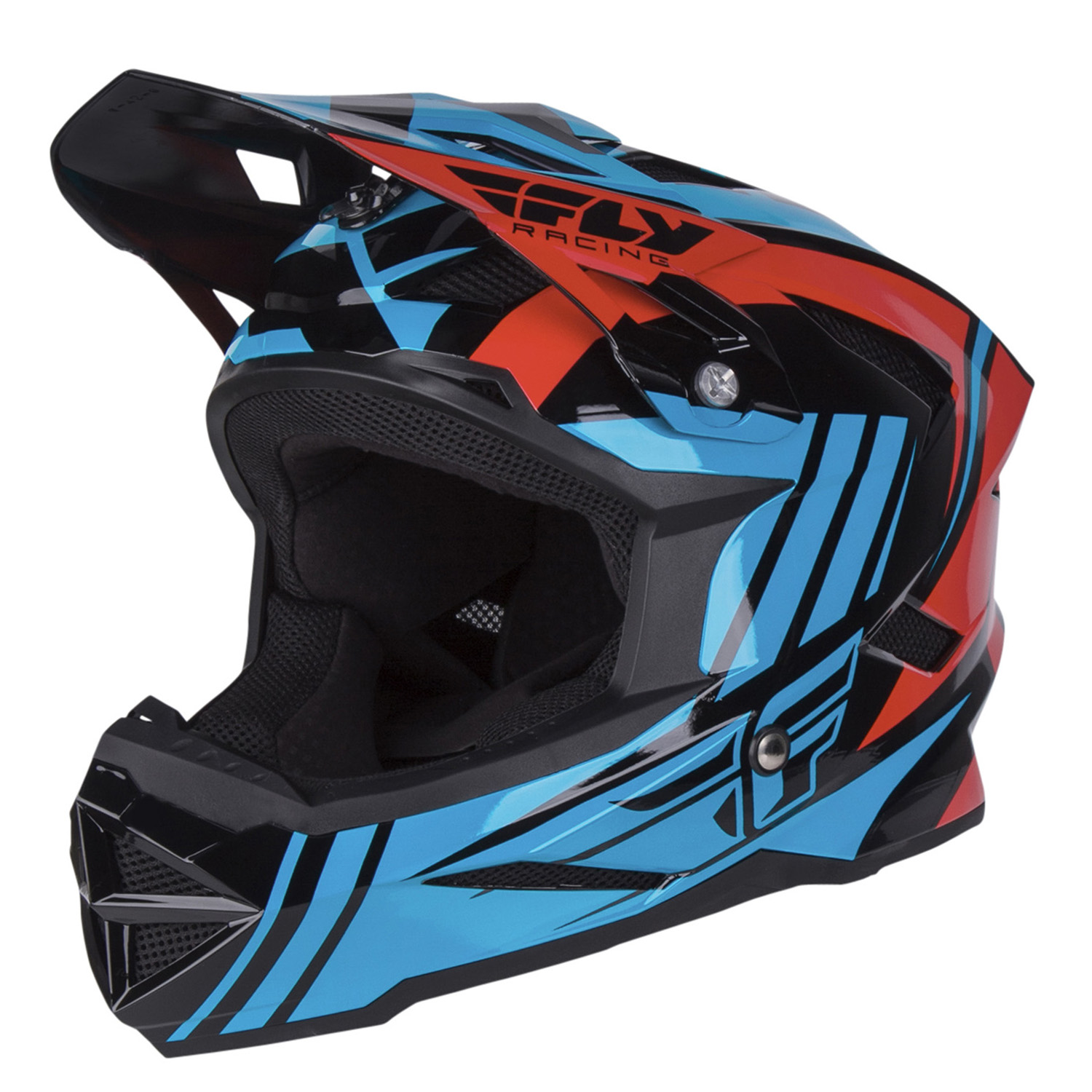 Fly Racing Downhill-MTB Helm Default Teal/Rot
