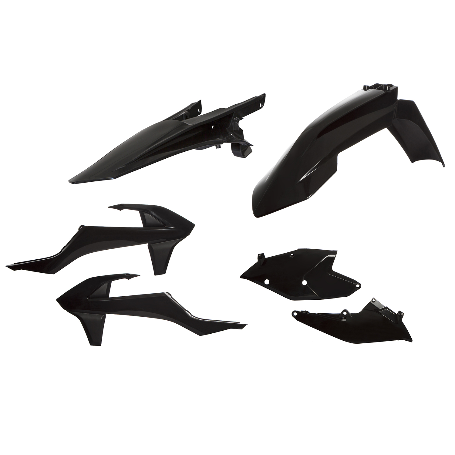 Acerbis Plastic Kit  KTM EXC/EXC-F 17-19, Black
