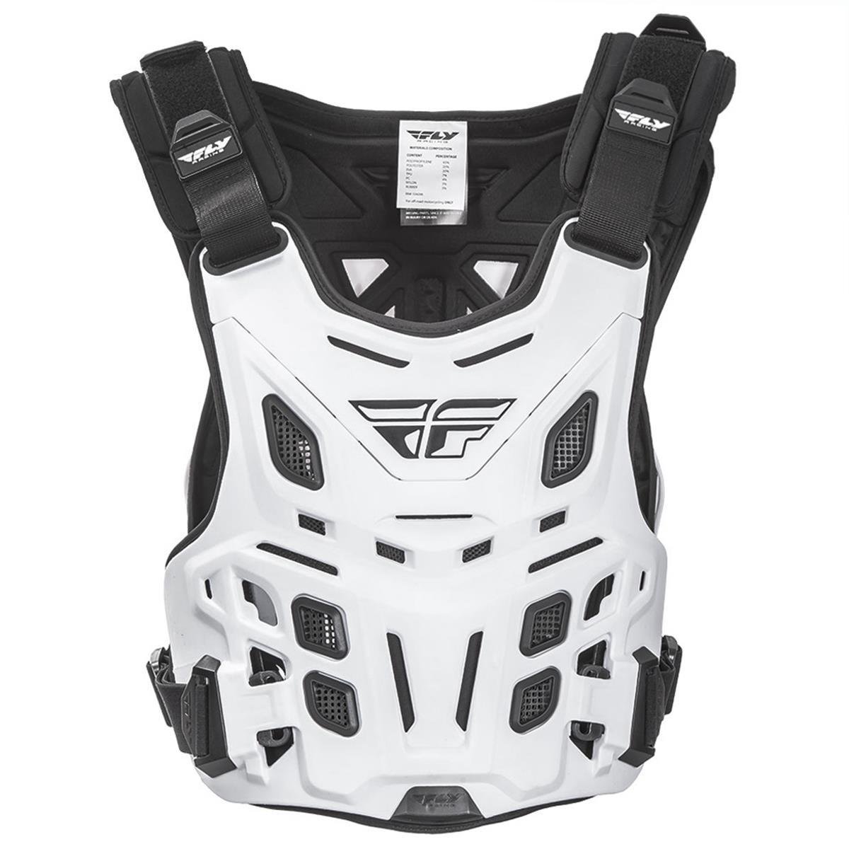 Fly Racing Chest Protector Revel Race White