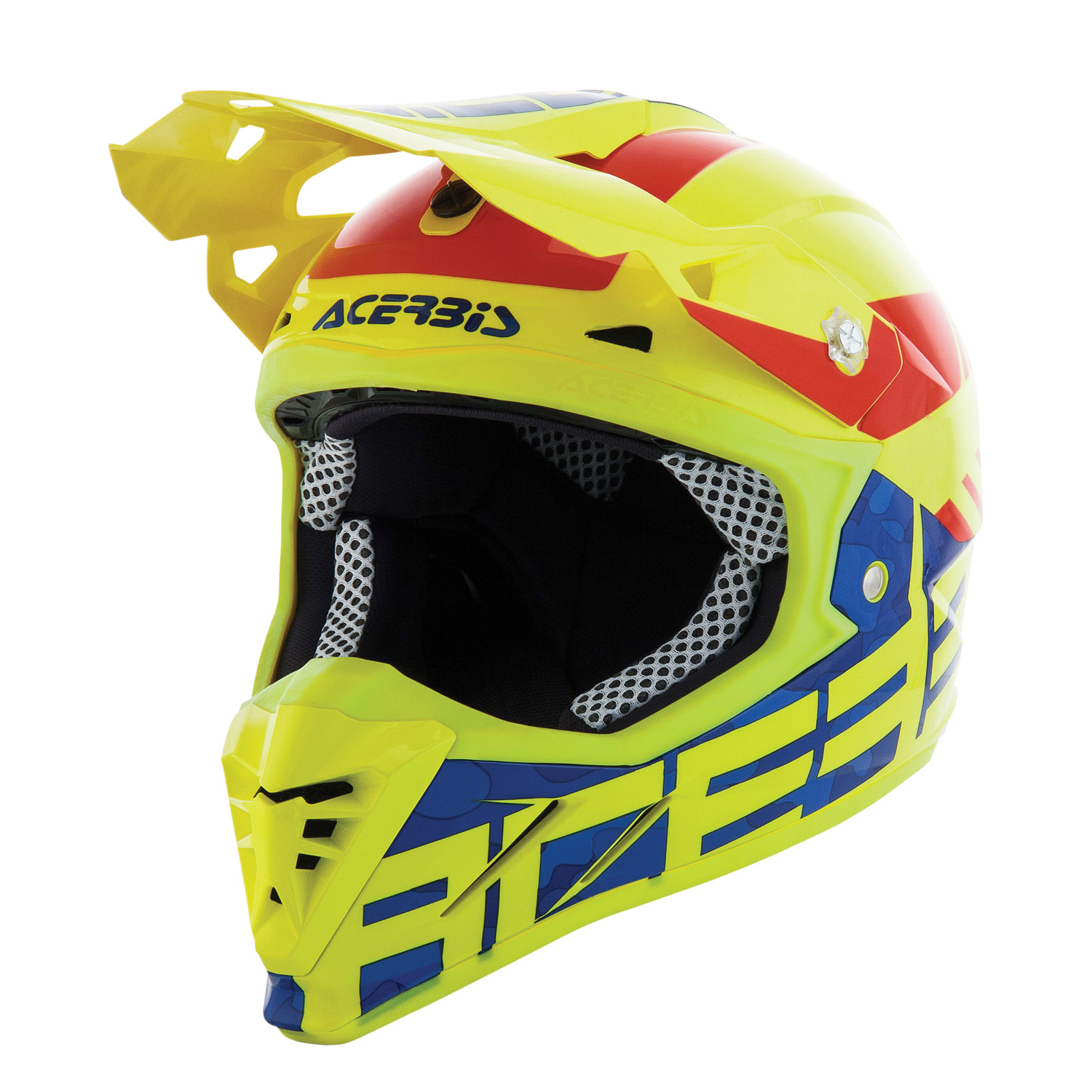 Acerbis Helmet Profile 3.0 Blackmamba - Fluo Yellow/Blue