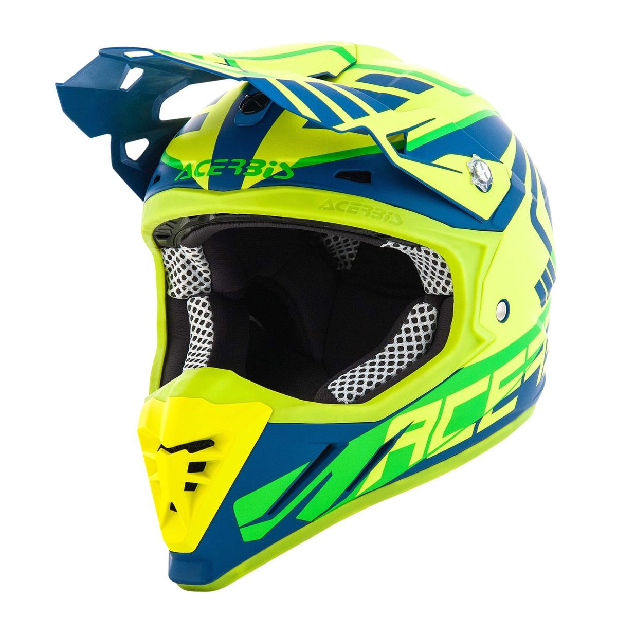 Acerbis Helmet Profile 3.0 Skinviper - Fluo Yellow/Blue