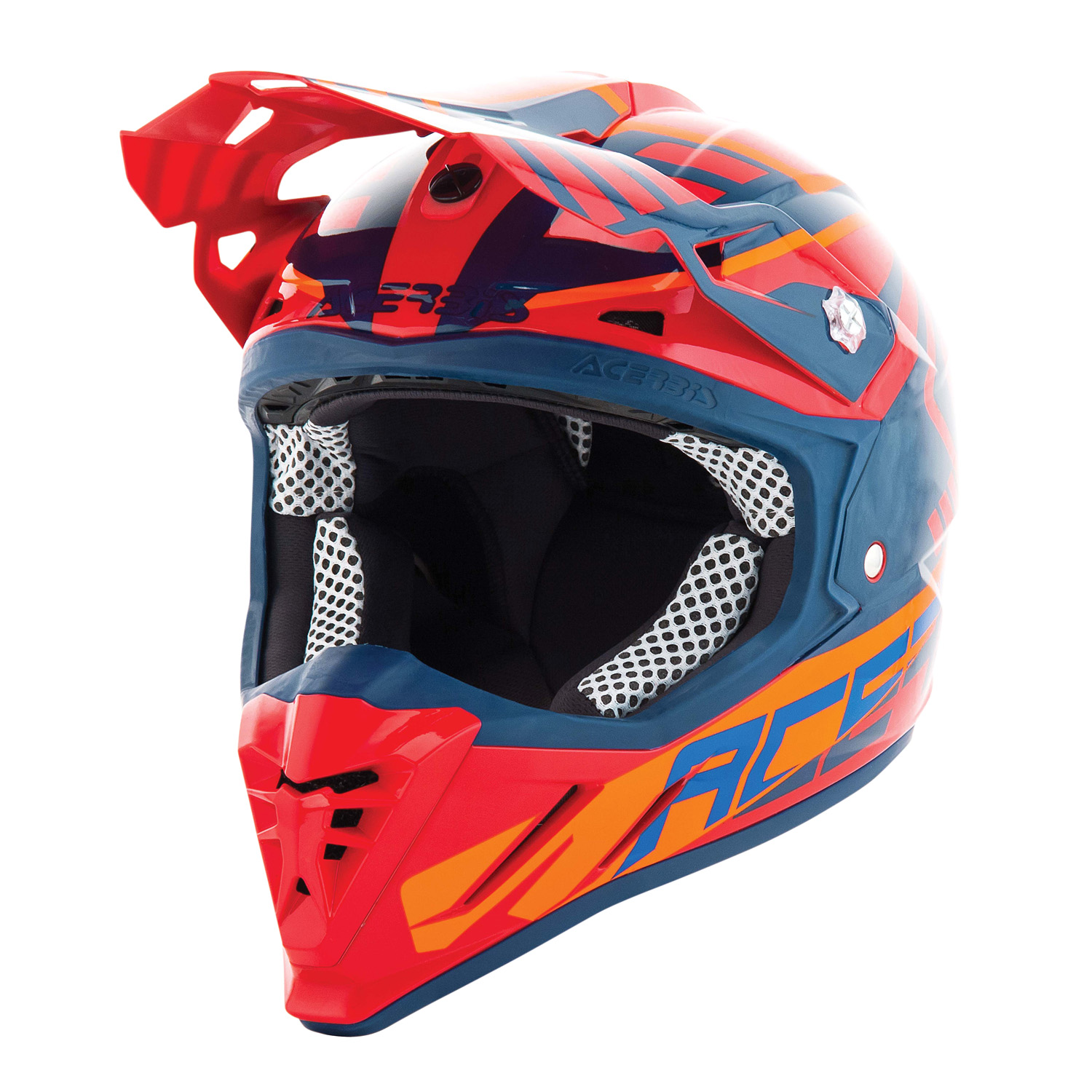 Acerbis Helmet Profile 3.0 Skinviper - Red/Blue