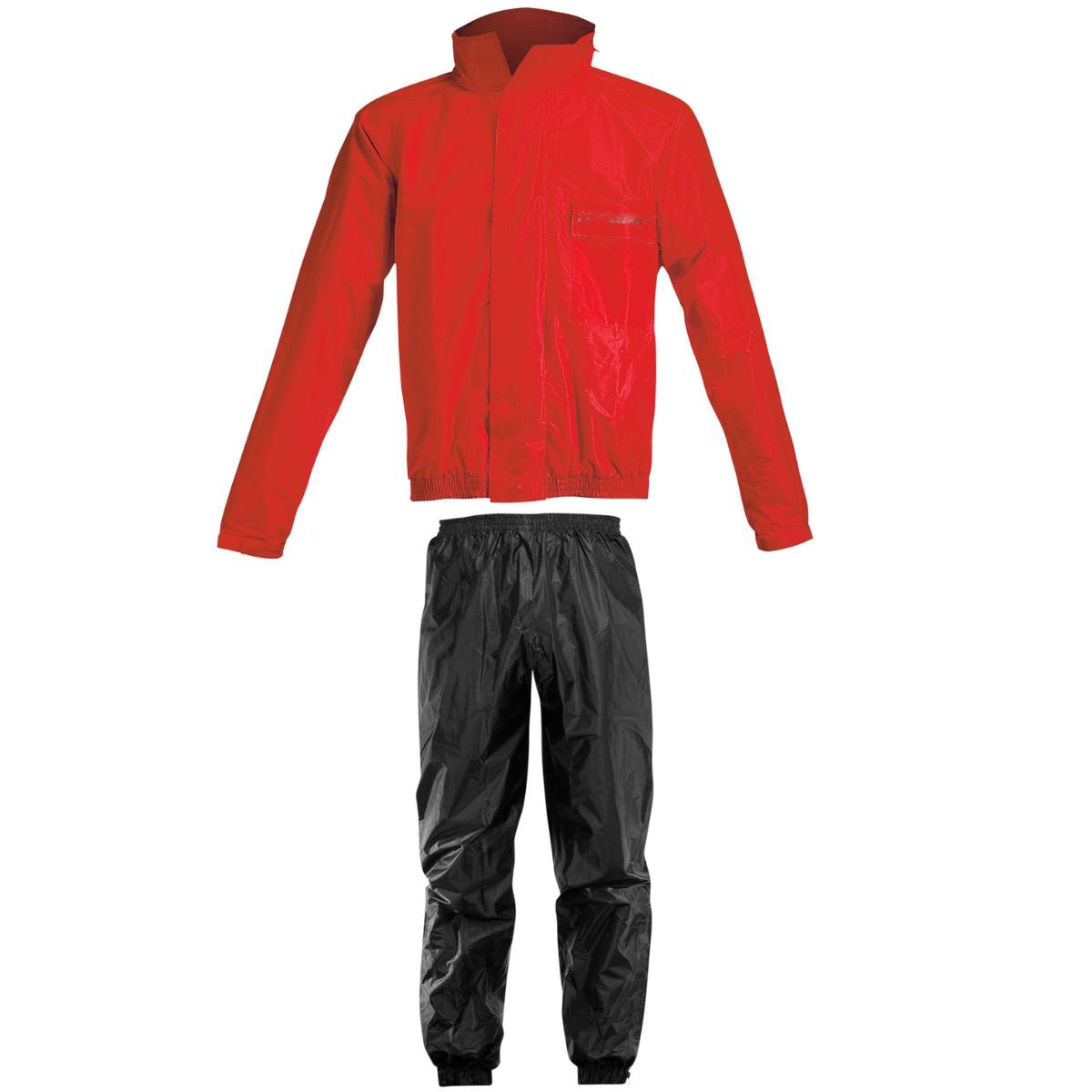 Acerbis Regen-Set Rain Suit Logo Rot/Schwarz