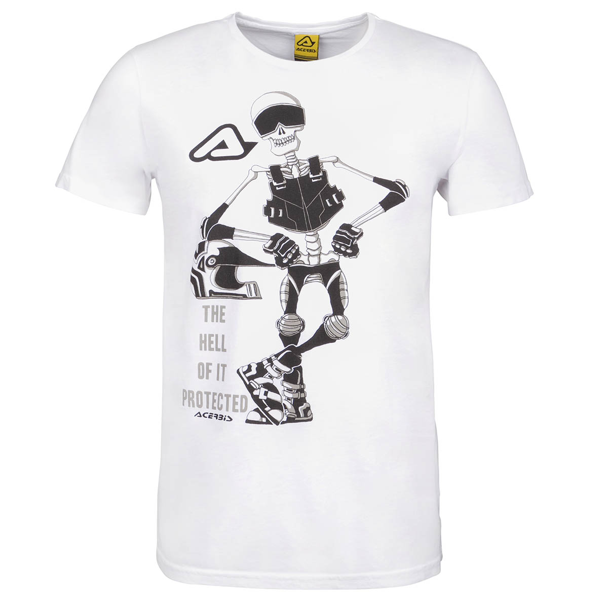 Acerbis T-Shirt Protected To The Bone White