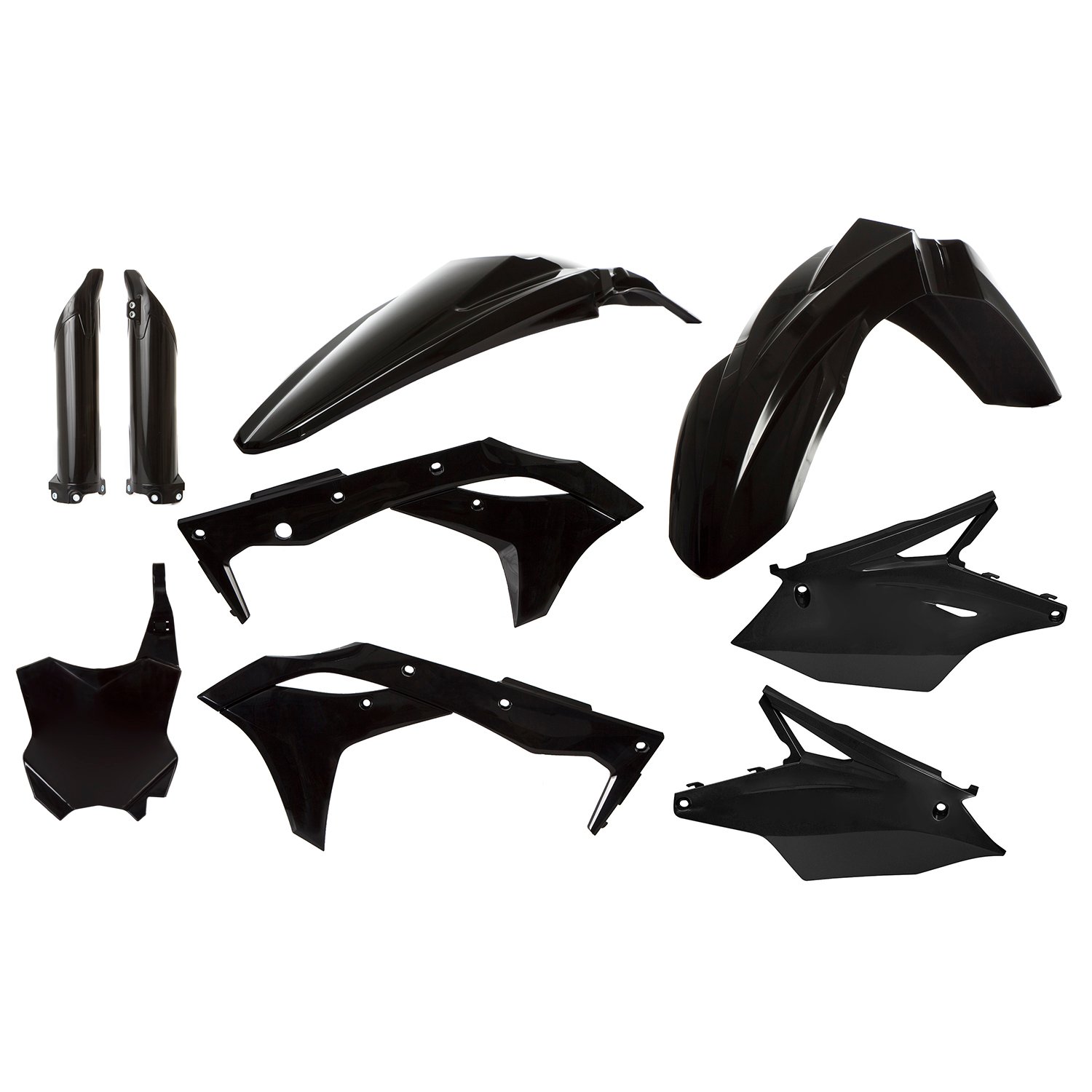 Acerbis Plastic Kit Full-Kit Kawasaki KXF 250 17-20, Black