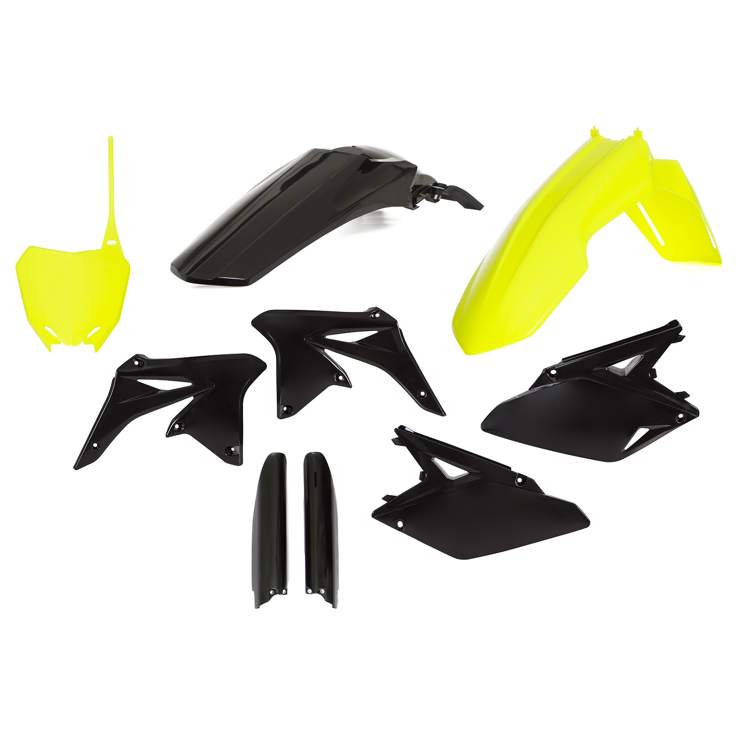 Acerbis Kit Plastiche completo Full-Kit Suzuki RMZ 250 10-17, Giallo Fluo/Nero