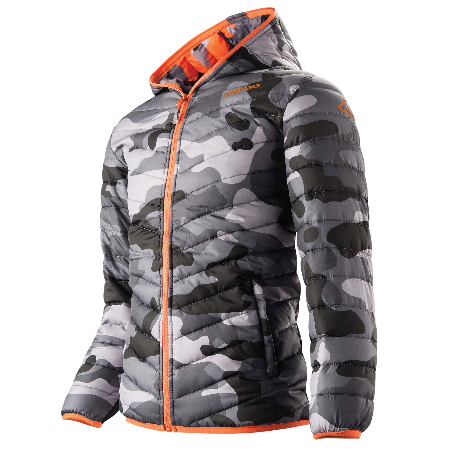 Acerbis Kids Winter Jacket Yves Grey/Fluo Orange