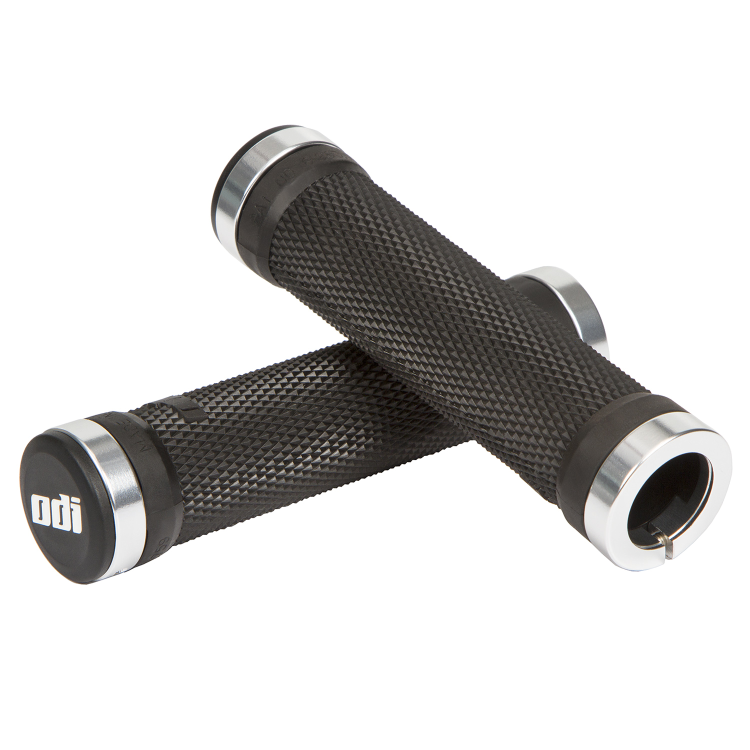 ODI Grips VTT Bonus Pack Ruffian Lock-On Noir/Argent, 130 mm