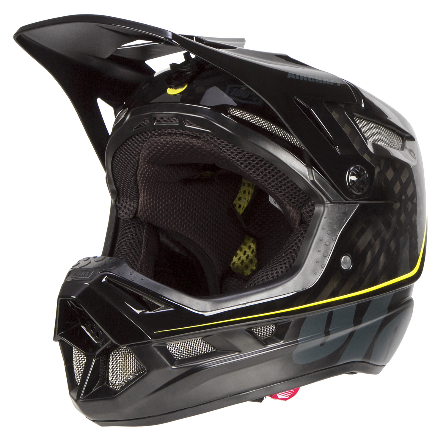 100% Downhill MTB Helmet Aircraft MIPS Raw Black