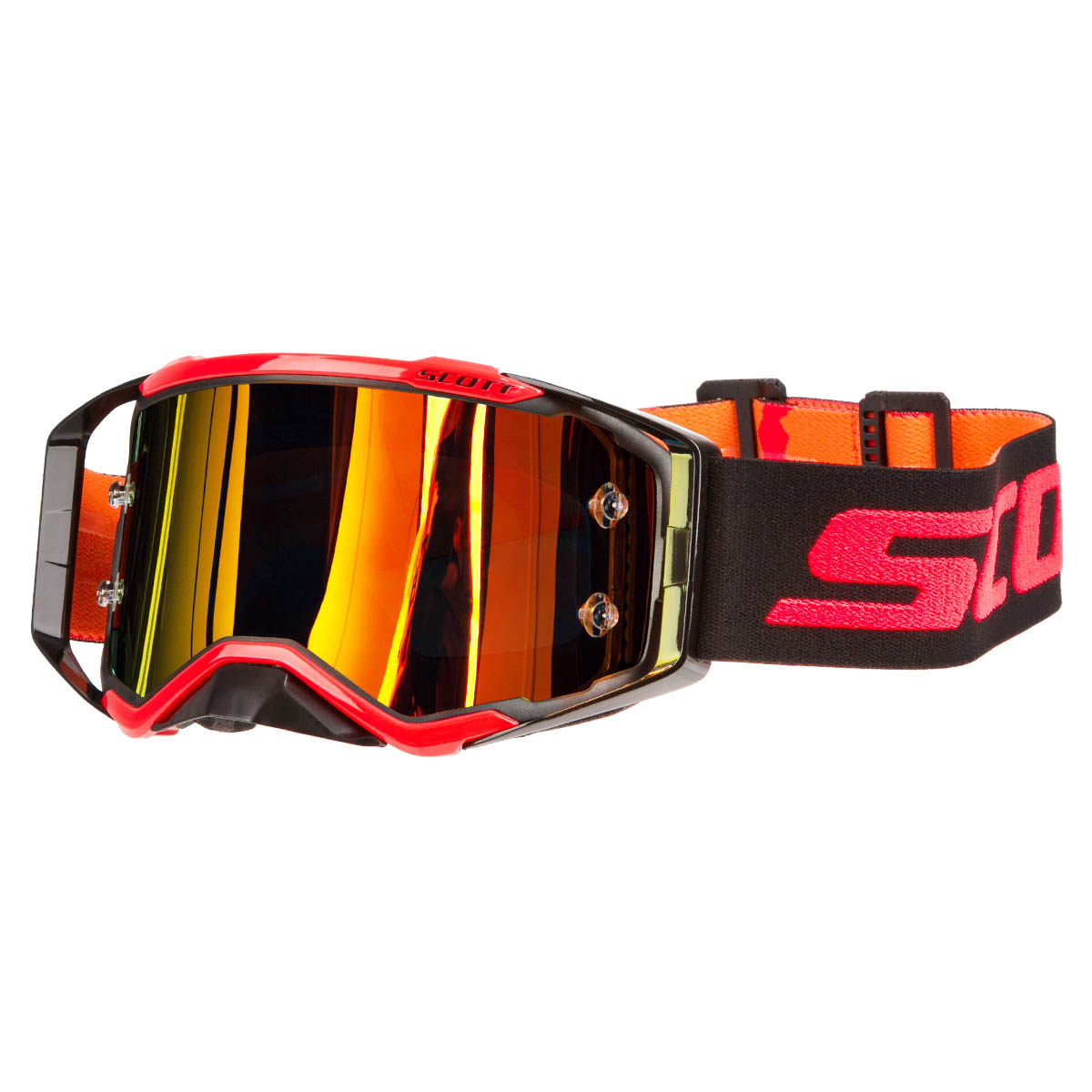 Scott Goggle Prospect Black/Fluo Red - Orange Chrome Works
