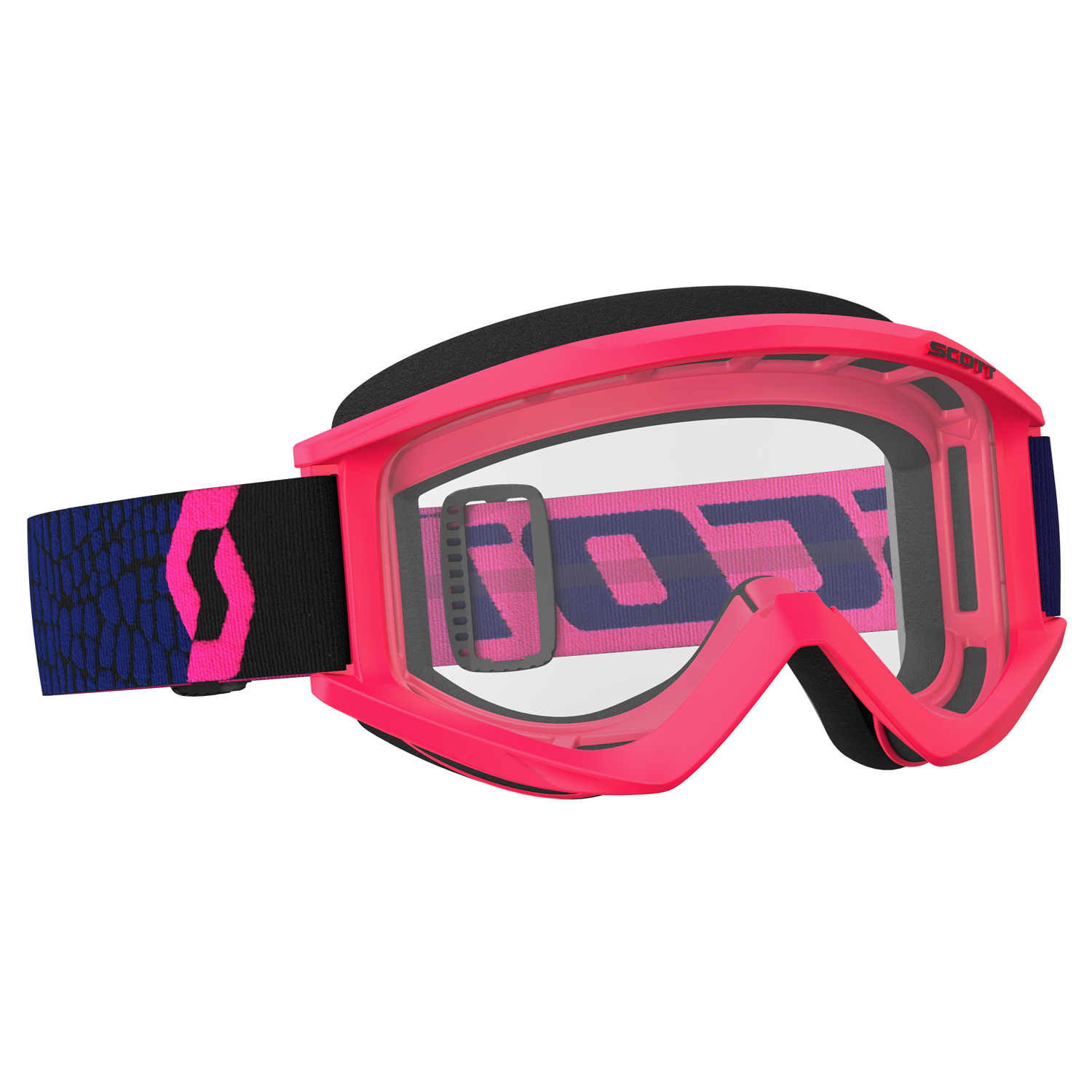 Scott Goggle Recoil Xi Blue/Fluo Pink/Clear Works Anti-Fog