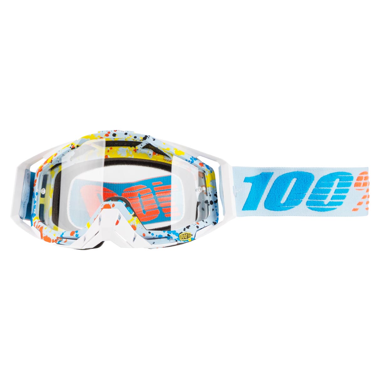 100% Maschera Racecraft Hyperloop - Trasparente Anti-Fog