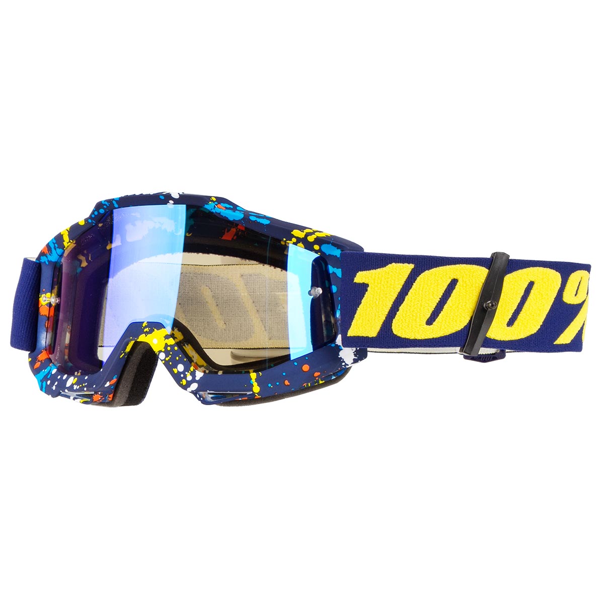 100% Goggle The Accuri Pollok - Mirror Blue Anti-Fog