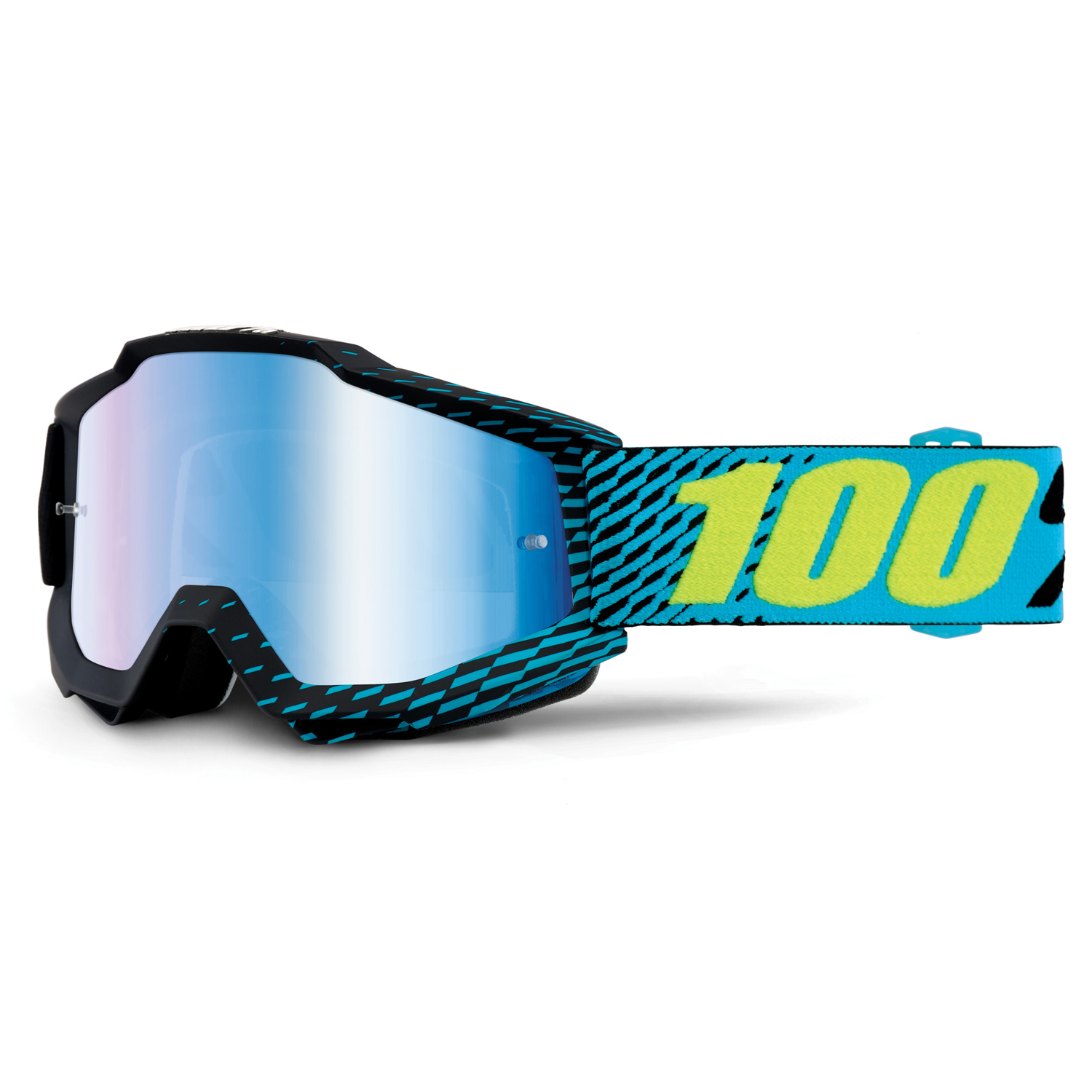 100% Crossbrille The Accuri R-Core - Blau verspiegelt
