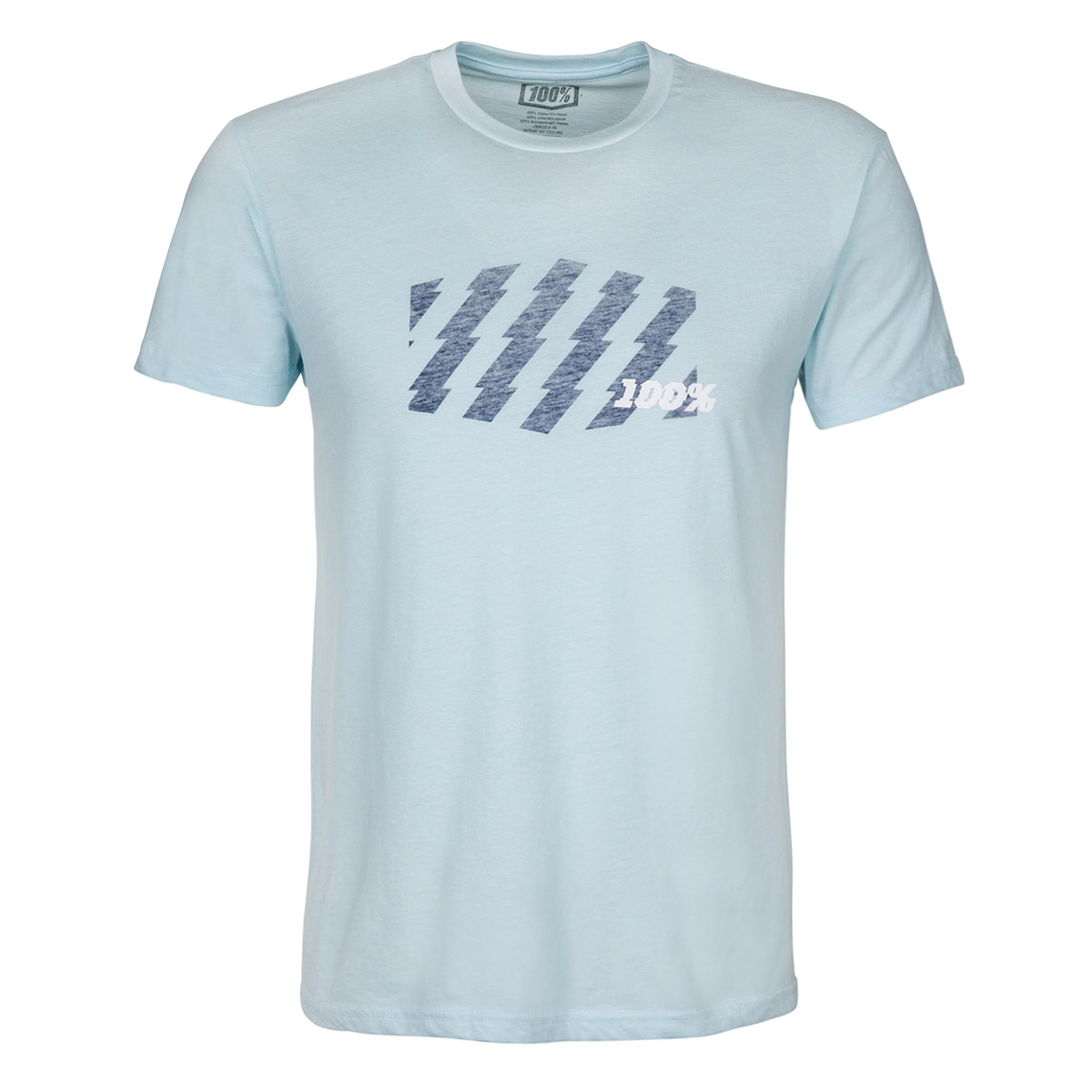 100% T-Shirt Strike Ice Blu