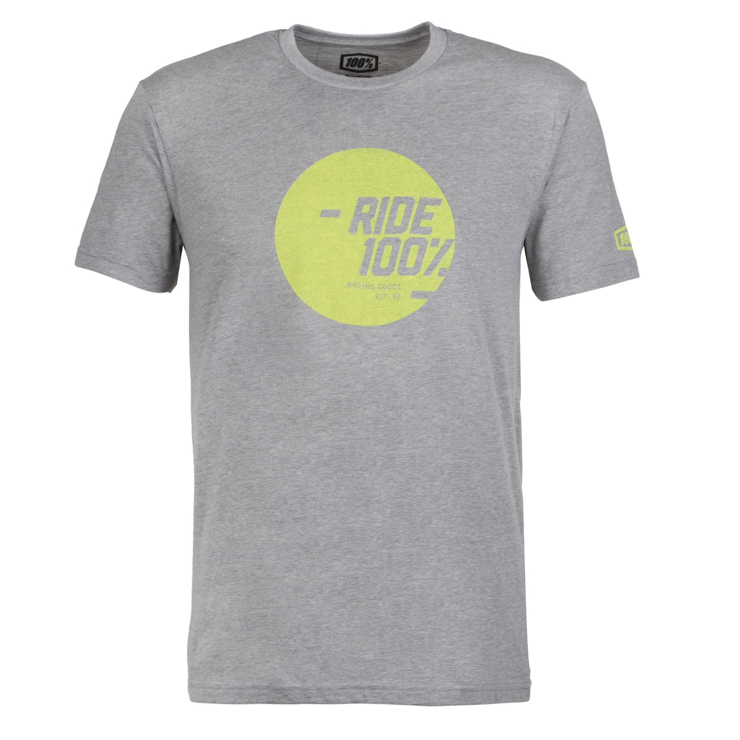 100% T-Shirt Shine Grau meliert