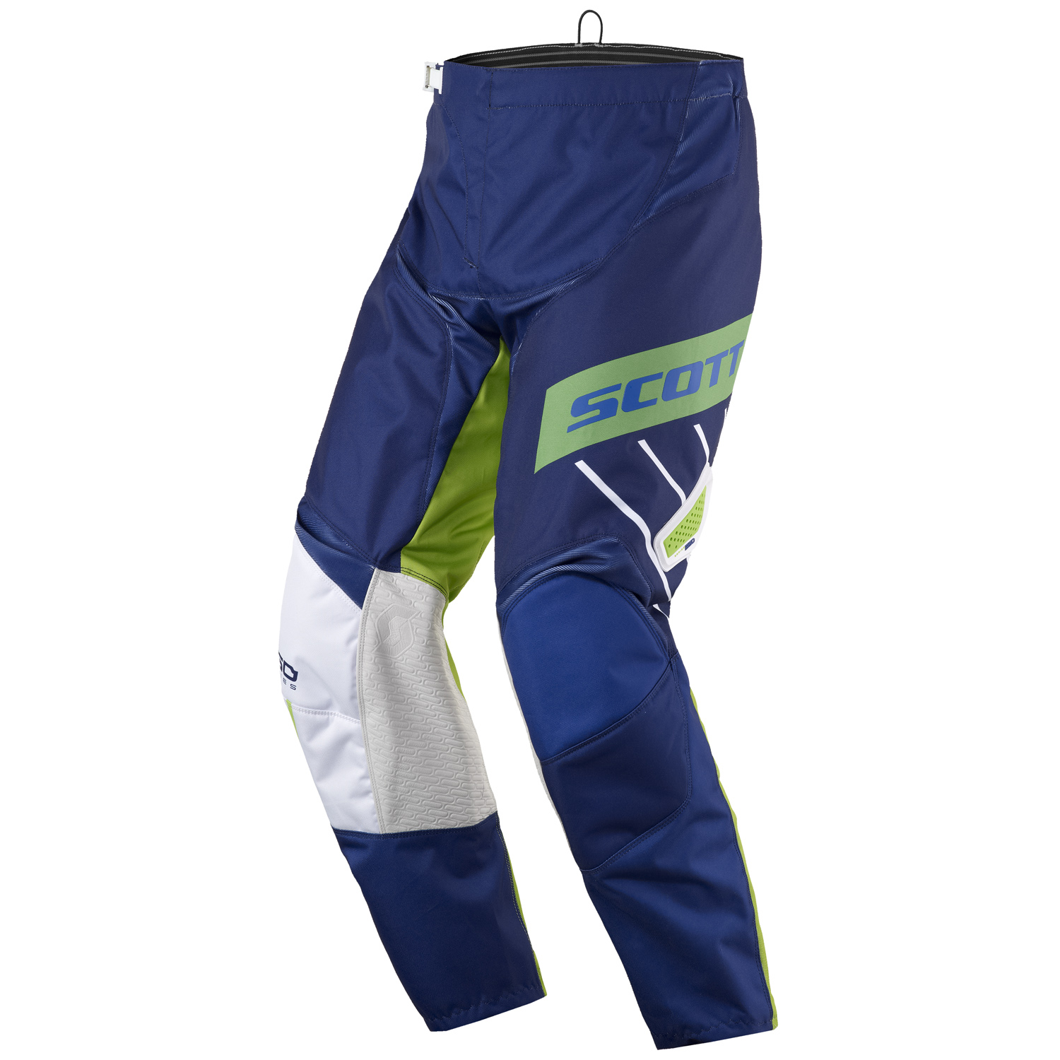 Scott 350 DIRT MX Motocross/DH Bike Trousers Blue/White/Green 2017 