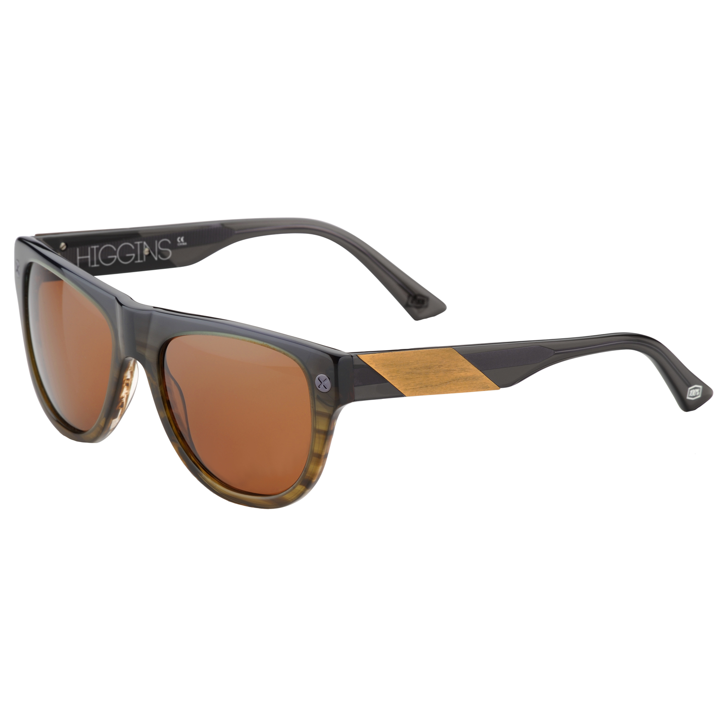 100% Sunglasses The Higgins Carbon Fade - Dark Bronze
