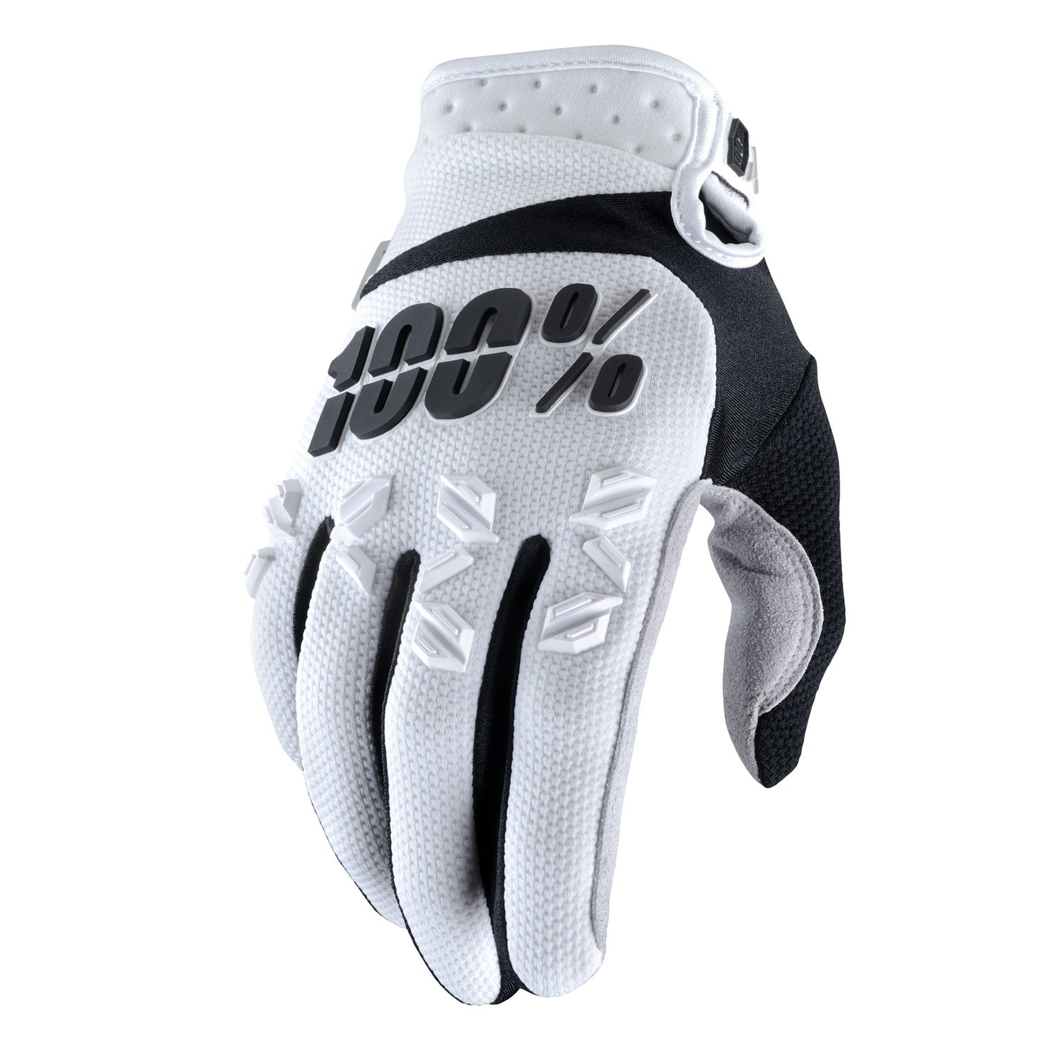 100% Handschuhe Airmatic Weiß/Schwarz