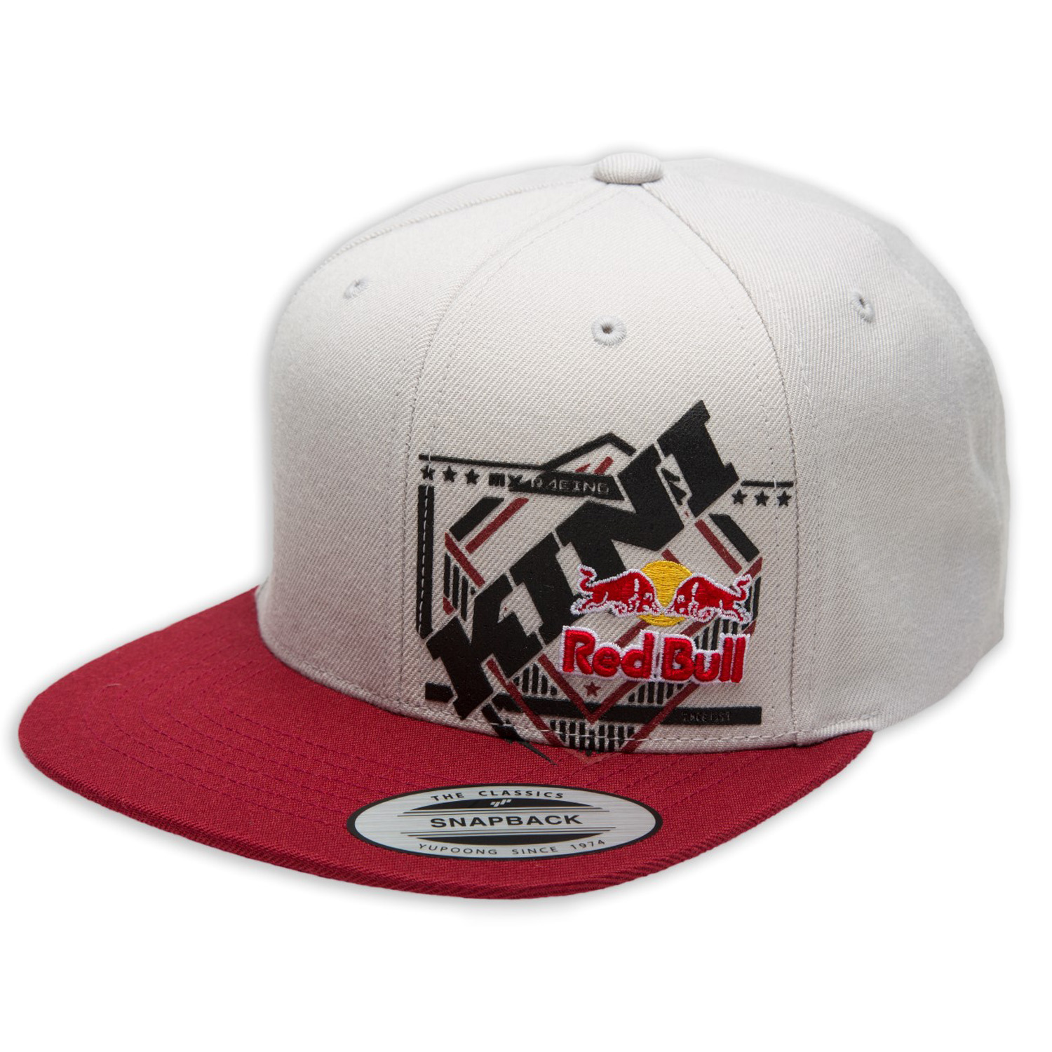 Kini Red Bull Cap Slanted Light Grey/Red