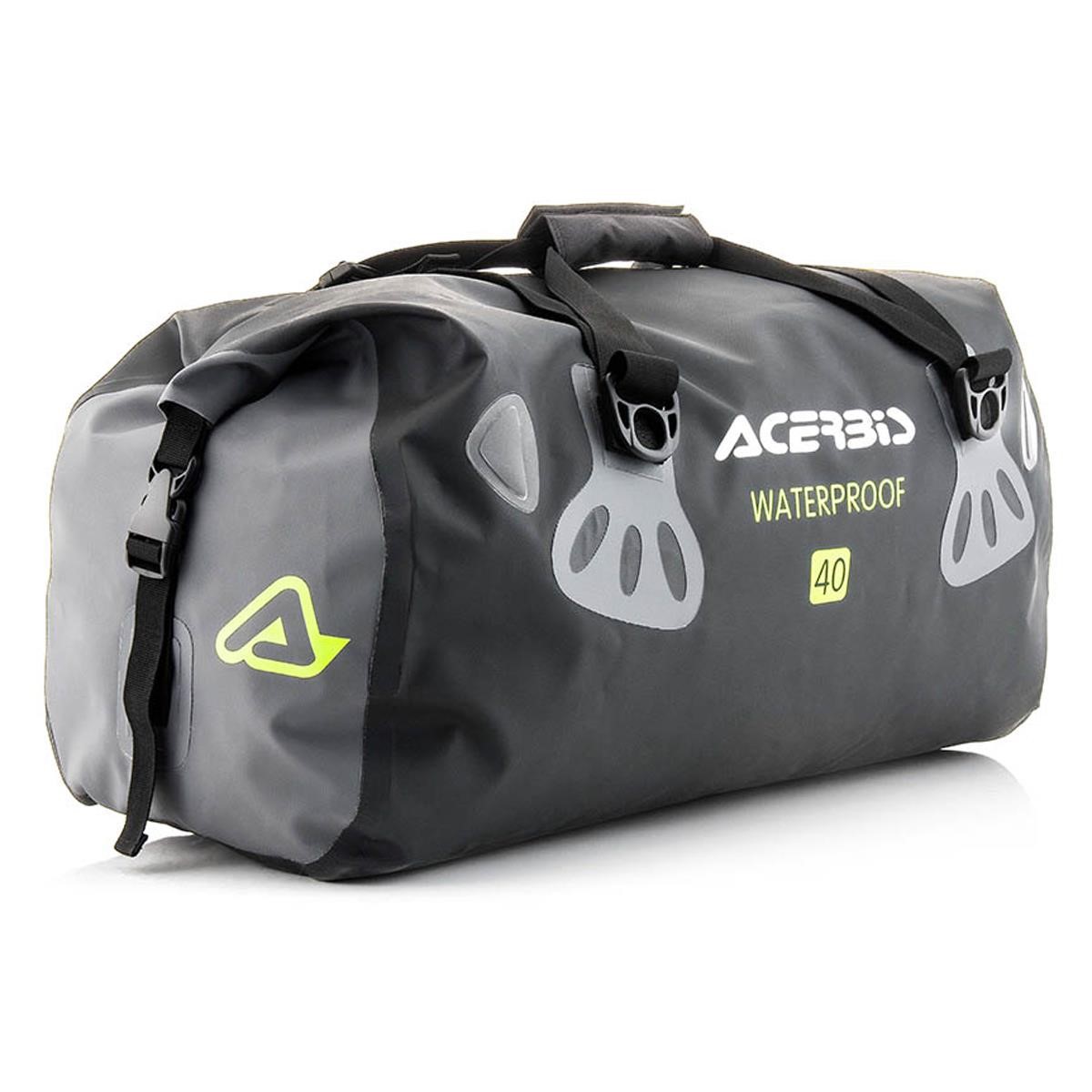 Acerbis Sports and Travel Bag No Water Horizontal 40 Liter - Black/Grey