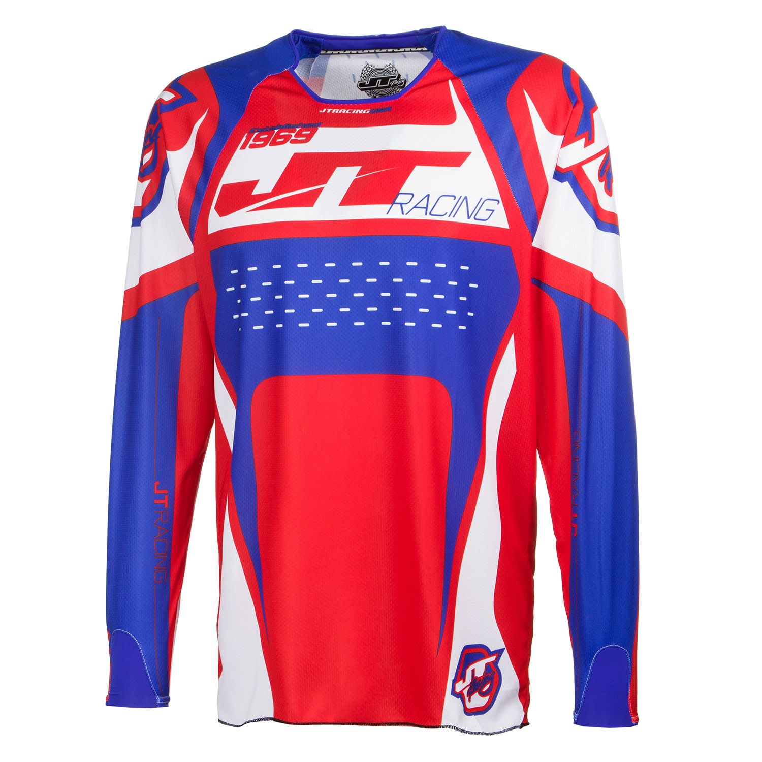 JT Racing USA Maillot MX Protek Trophy Red/White/Blue