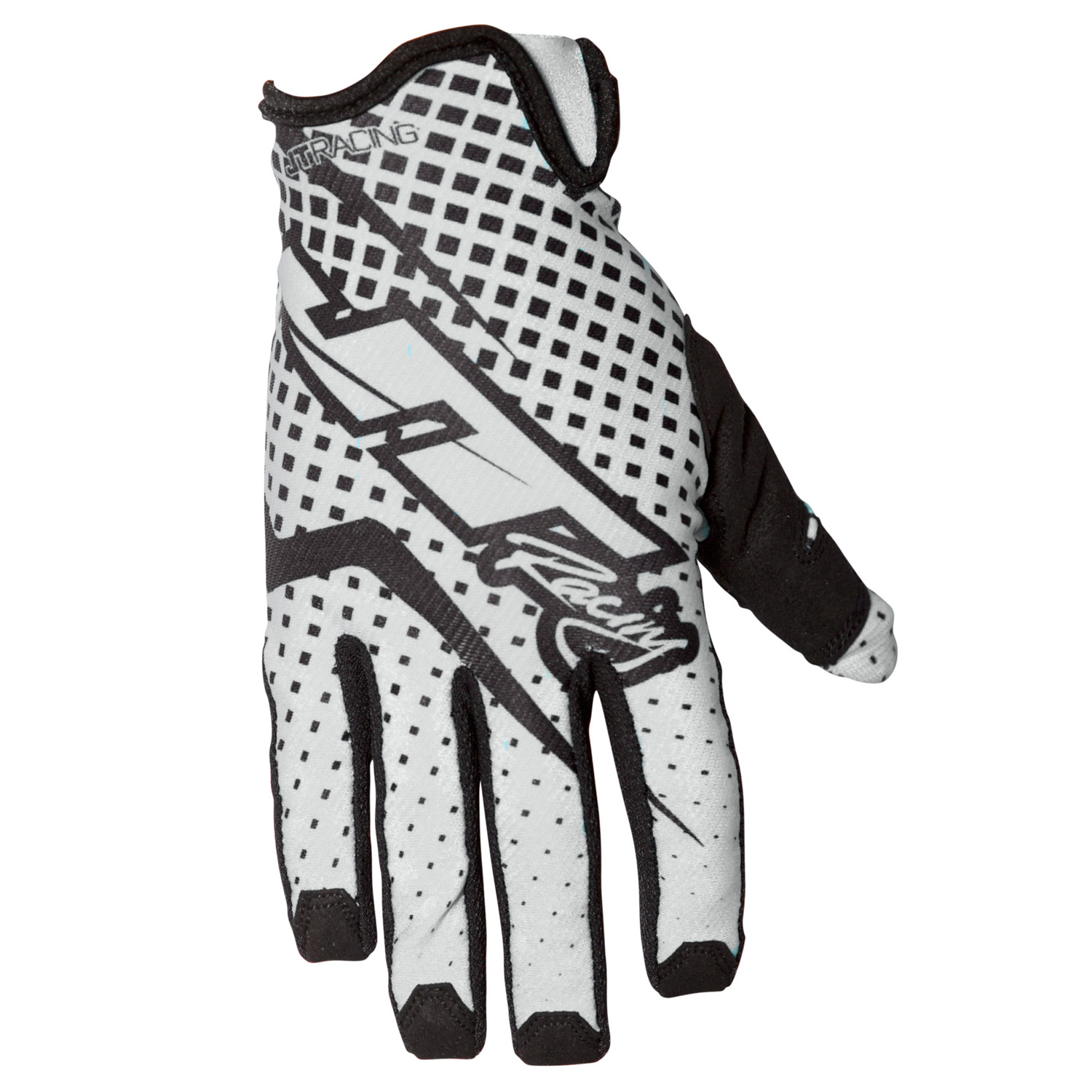 JT Racing USA Gloves Lite Pro Fit White/Black