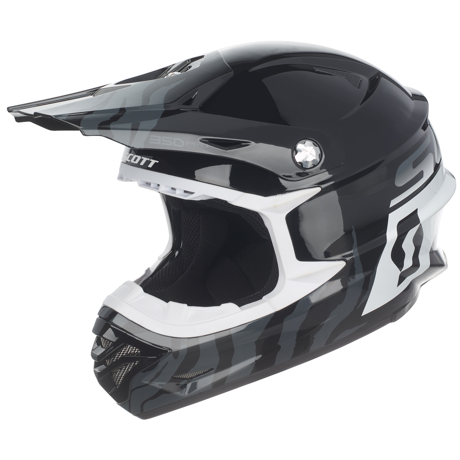 Scott Helmet Visor 350 Pro Race Black/White