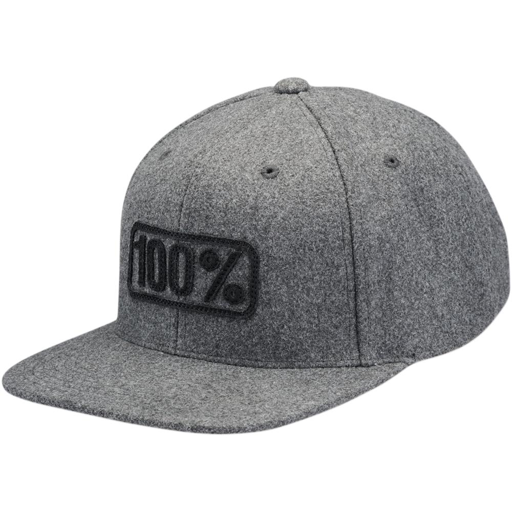 100% Casquette Snap Back Repose Charcoal Heather