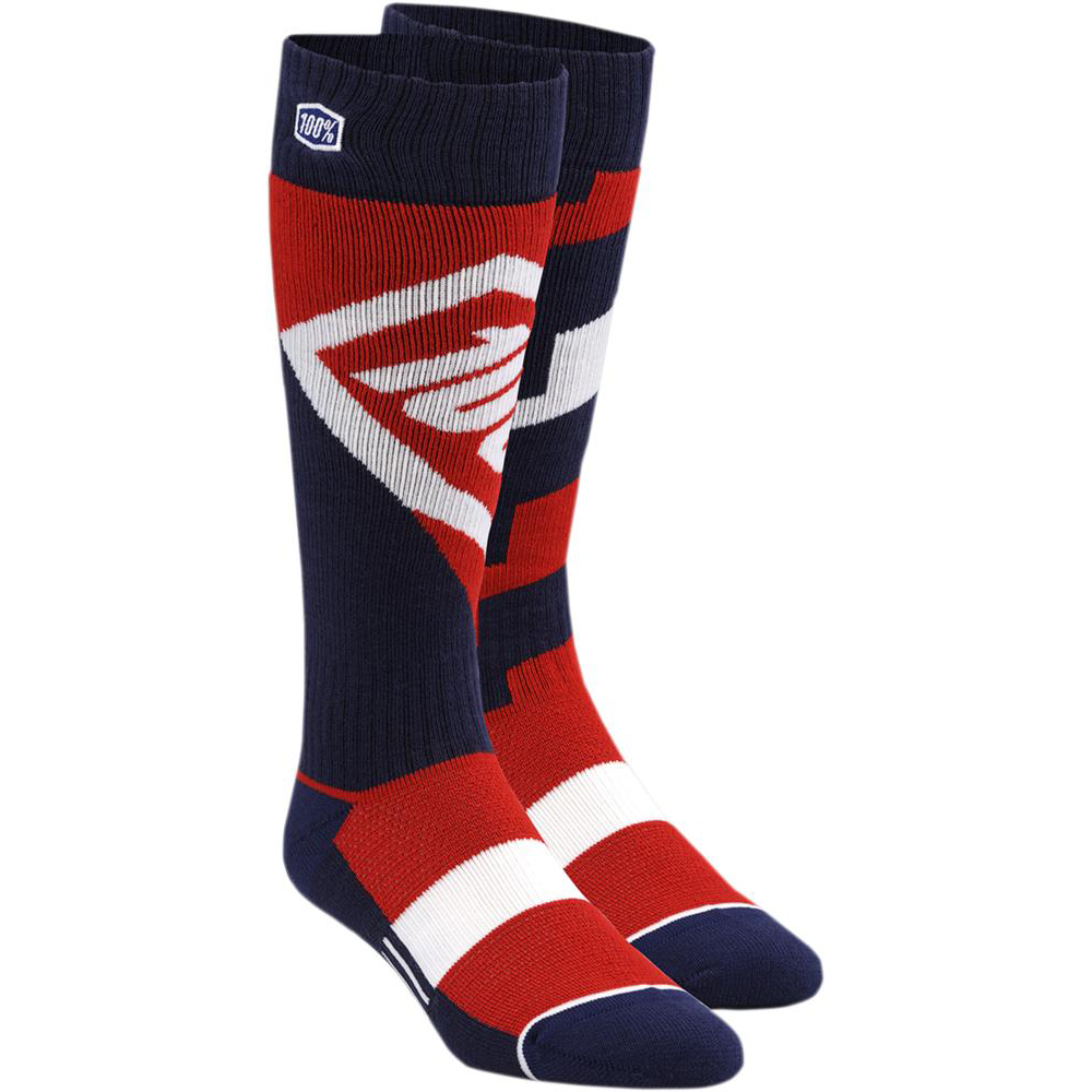 100% Chaussettes MX Torque Red