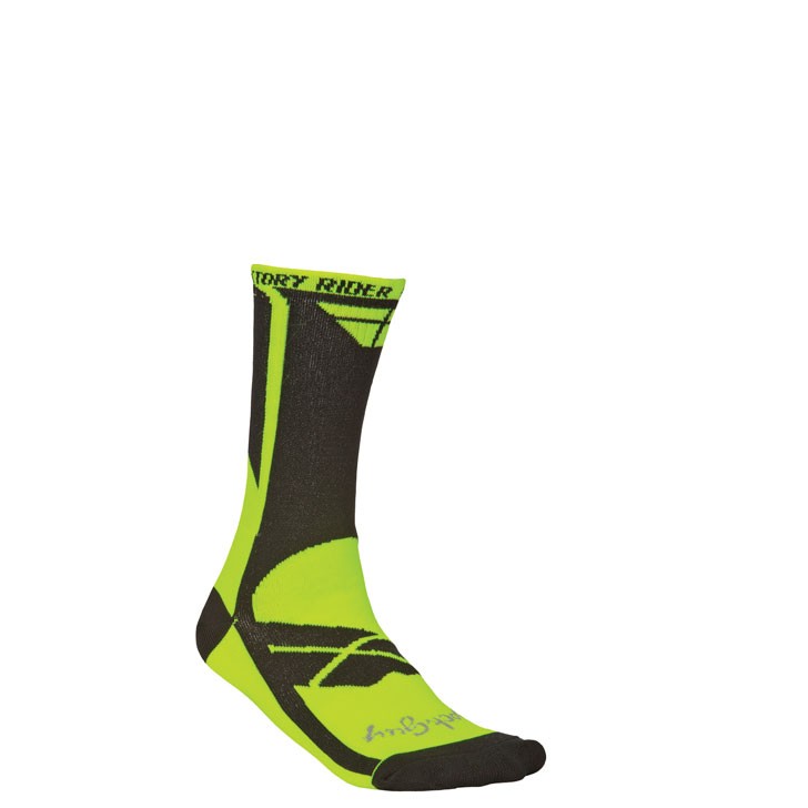 Fly Racing Chaussettes Factory Rider Neon Jaune/Noir