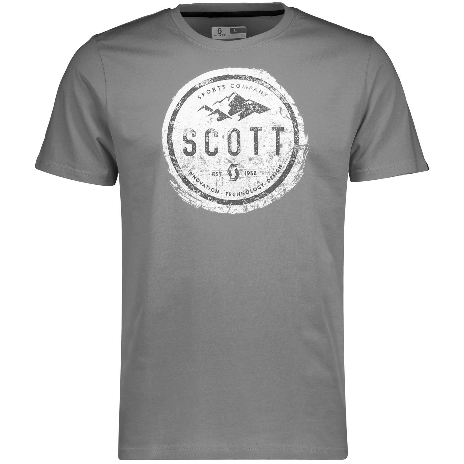 Scott T-Shirt 20 Casual Grau meliert
