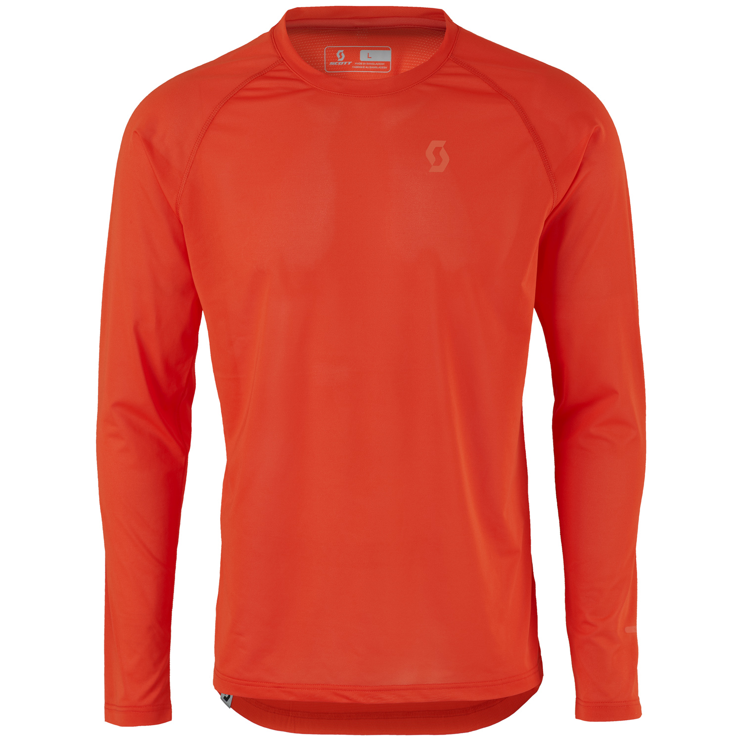 Scott T-Shirt Manica Lunga Trail MTN Aero Tangerine Orange