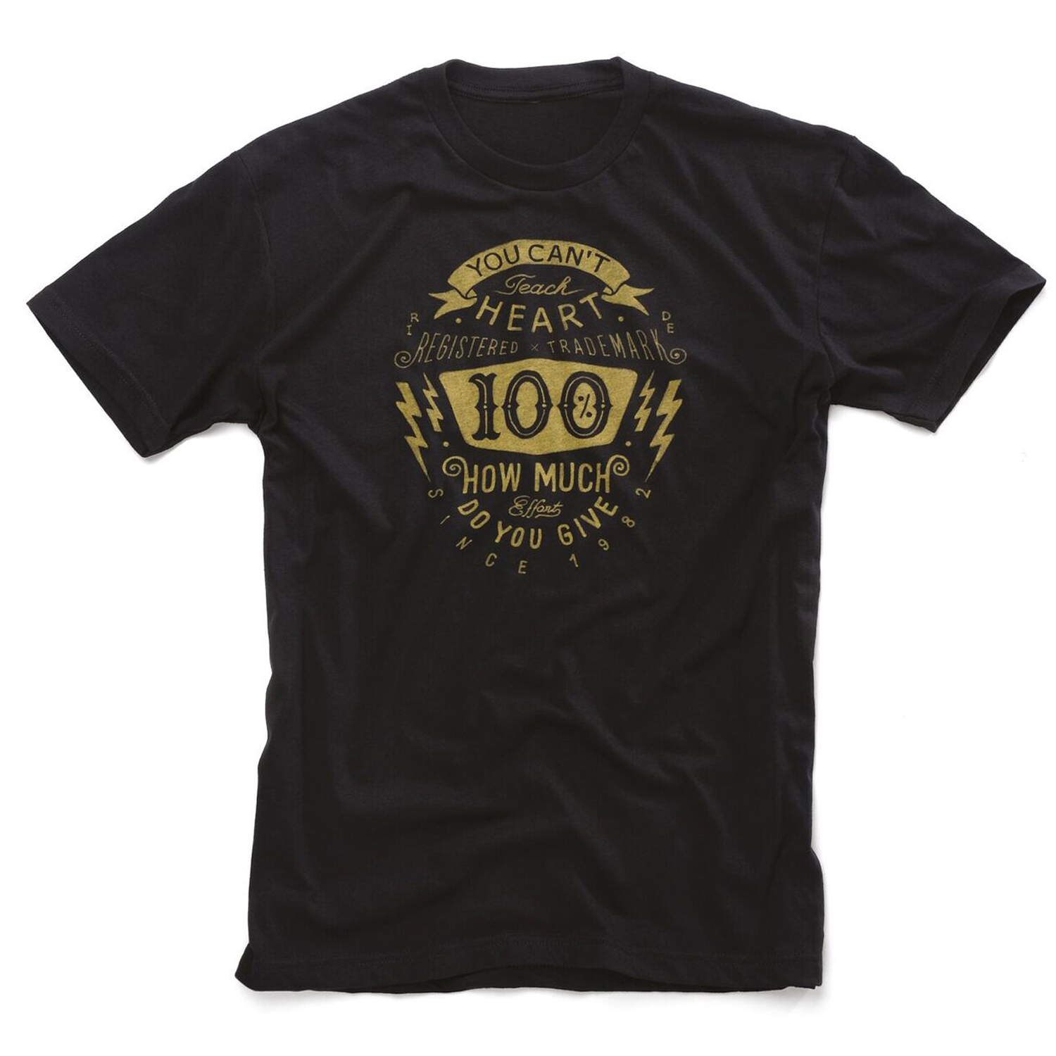 100% T-Shirt Fullface Schwarz