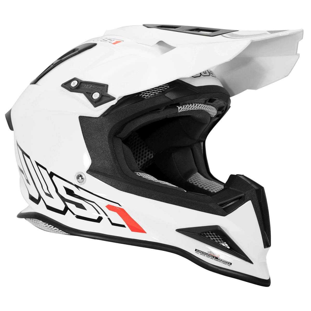 Just1 Casque MX J12 Solid White