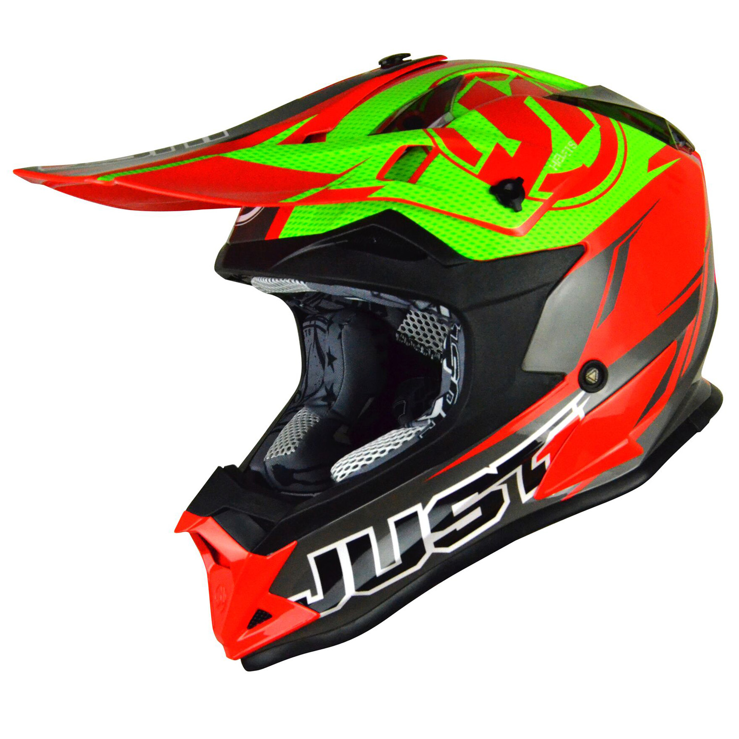 Just1 Casco MX J32 Pro Rave Red/Lime